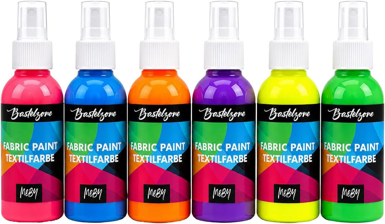 Greenpoint Textilfarbe Textilsprühfarben Stofffarbe T-Shirt Farbe Textilfarbe Spray, Waschbeständig, Hitzefixierung, gebrauchsfertig, sprühfertig