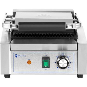 Royal Catering Kontaktgrill Kontaktgrill Gastro 1.800 W geriffelt 50 - 300 °C 23 x 22 cm, 1800 W