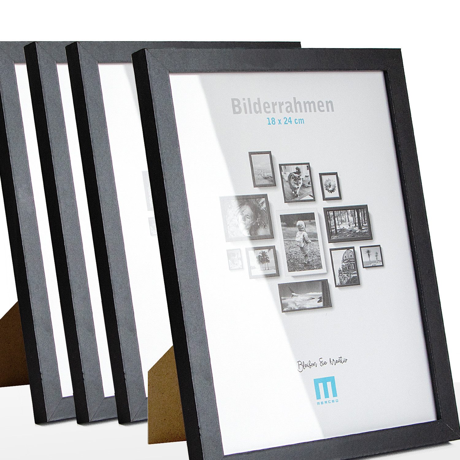 M MERCEO Bilderrahmen, 4er Set 18x24cm günstig online kaufen
