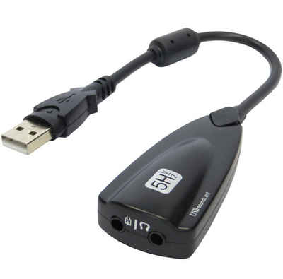 keepdrum USB Soundkarte Audio-Adapter USB Typ A zu 3,5-mm-Klinke