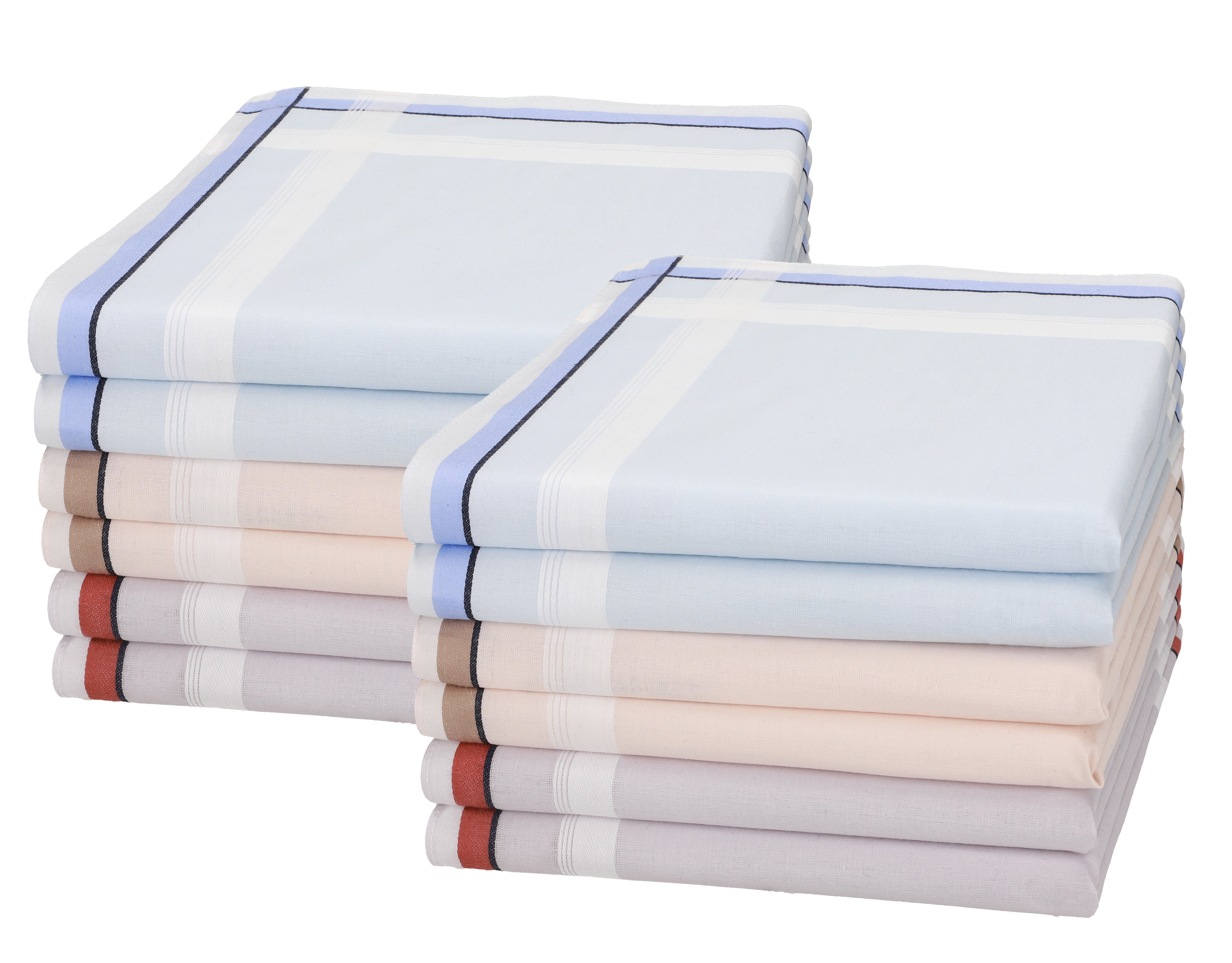 Betz Herren Stofftaschentücher - 12er Set 40x40 Cm 100% Baumwolle