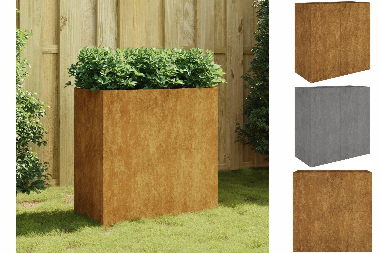 vidaXL Hochbeet Pflanzkübel 40x80x80 cm Cortenstahl Hochbeet