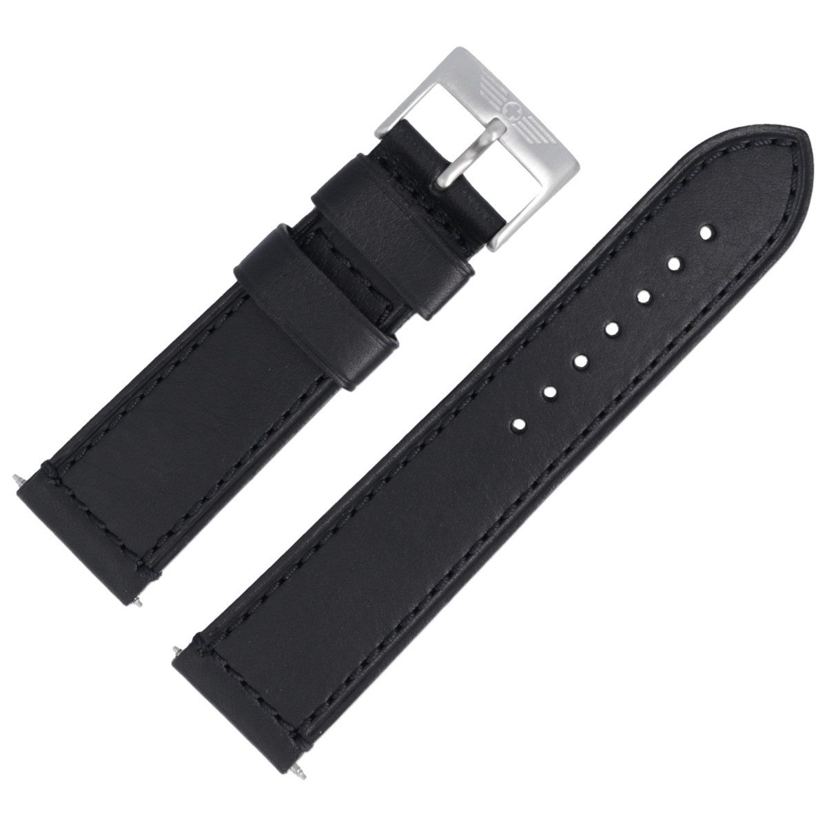 Victorinox Uhrenarmband 23mm Leder Schwarz 2060