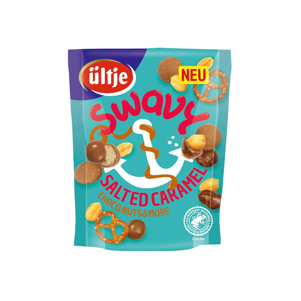 UELTJE Knabberei, ültje Swavy Salted Caramel Snackmix mit Karamell und Schokolade 140g