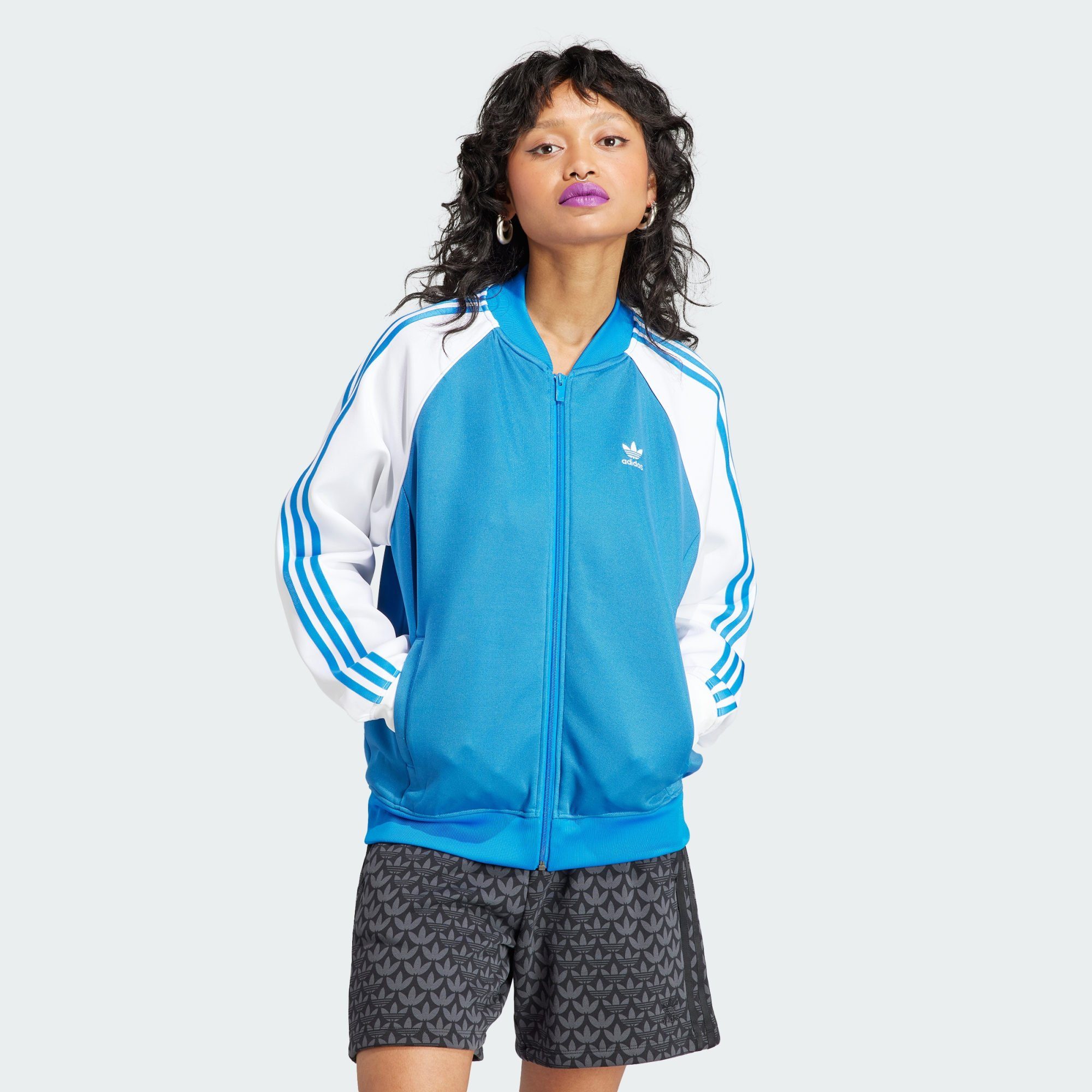 ADICOLOR JACKE Trainingsjacke SST Bird CLASSICS Blue adidas ORIGINALS Originals OVERSIZED