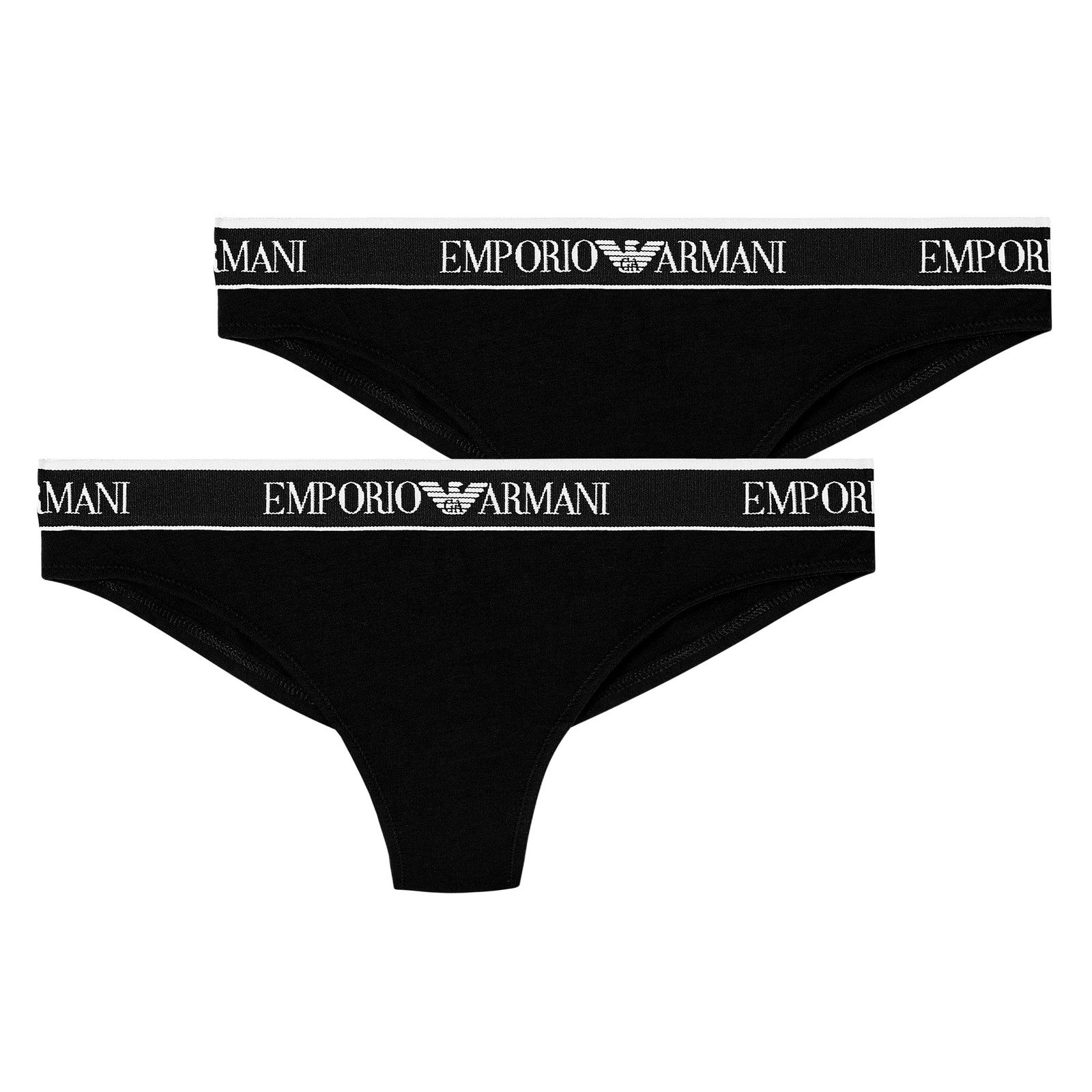 Emporio Armani Brasilslip 2er Pack Brazilian Slip (2-St) mit elastischem Logobund