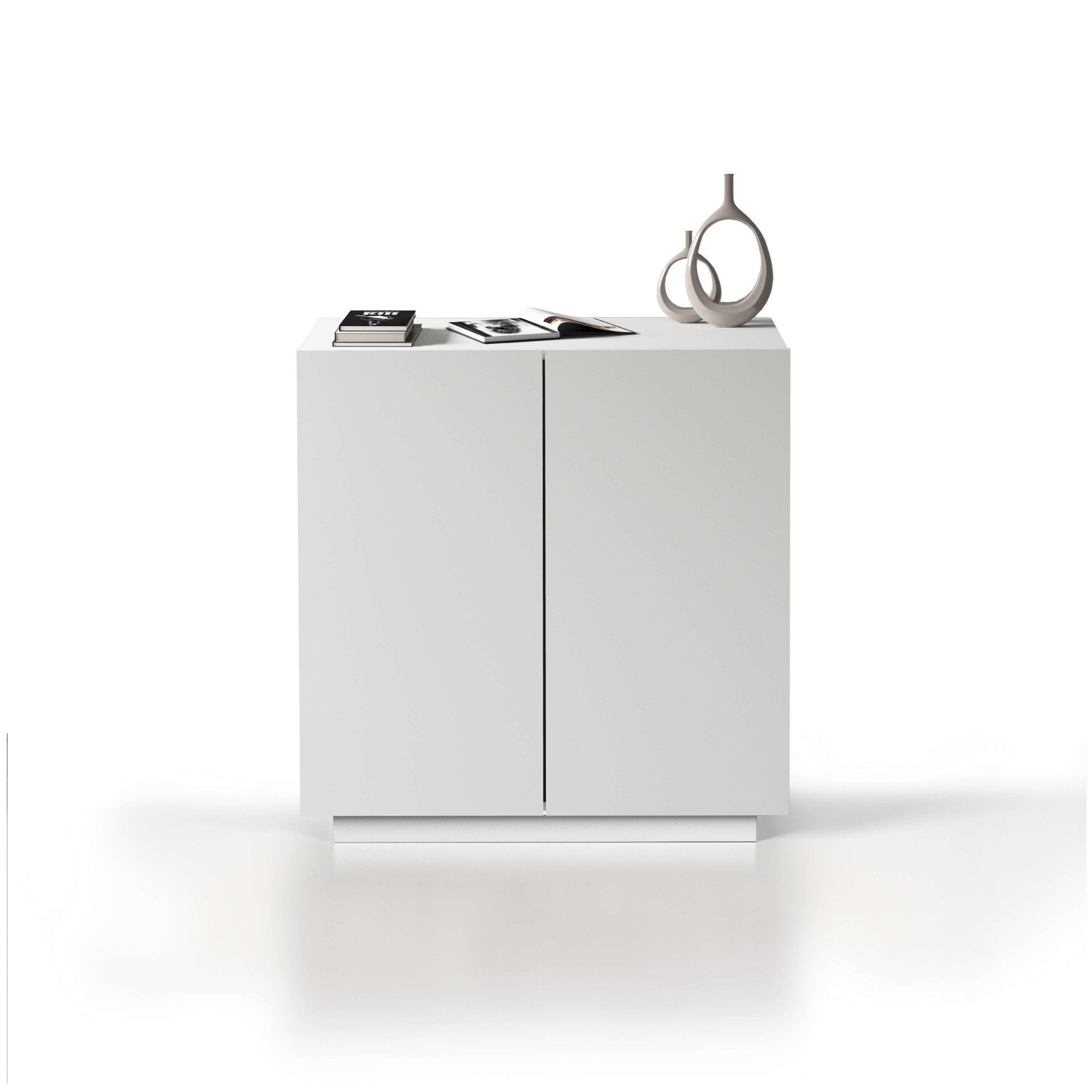 Home affaire Aktenschrank Essential, Mehrzweckschrank, Büroschrank mit 2 Türen & verstellbaren Einlegeböden, Höhe 86 oder 166 cm, Made in Italy