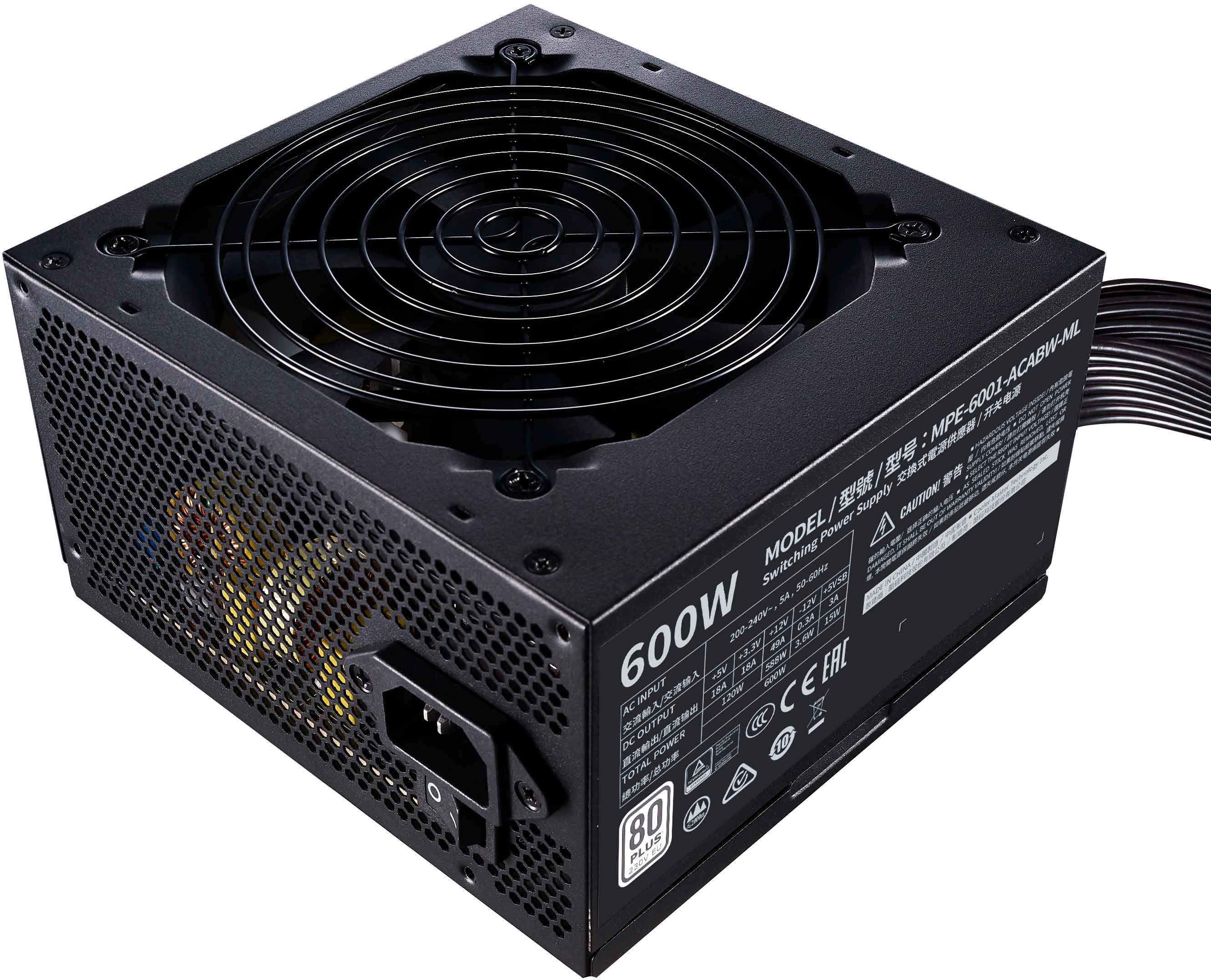 Cooler Master Masterwatt Lite 600w Pc Netzteil