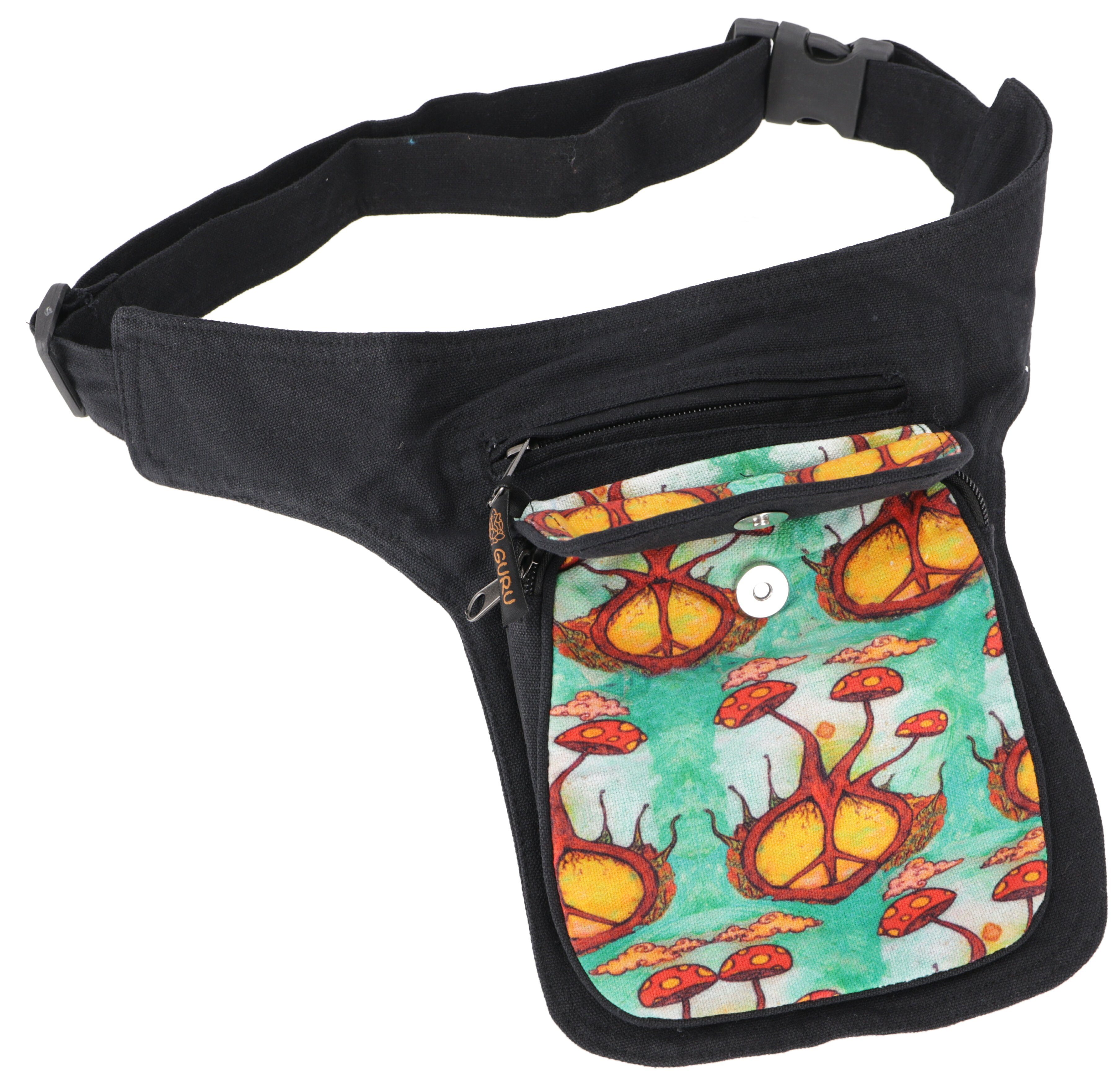 Guru-Shop Gürteltasche Retro Festival Sidebag, Nepal Gürteltasche mit..