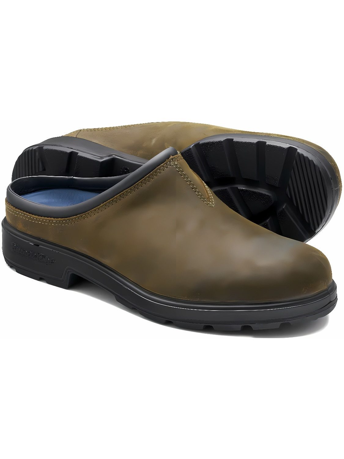 Blundstone 2423 Dark Olive Waxed Suede (Originals Clogs) Stiefel