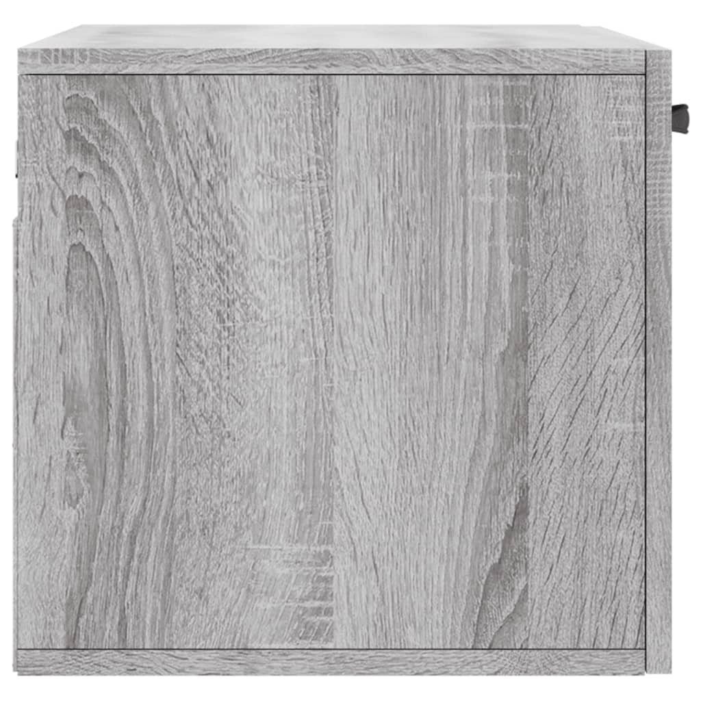 60x36,5x35 (1-St) Holzwerkstoff vidaXL Grau Fächerschrank cm Wandschrank Sonoma