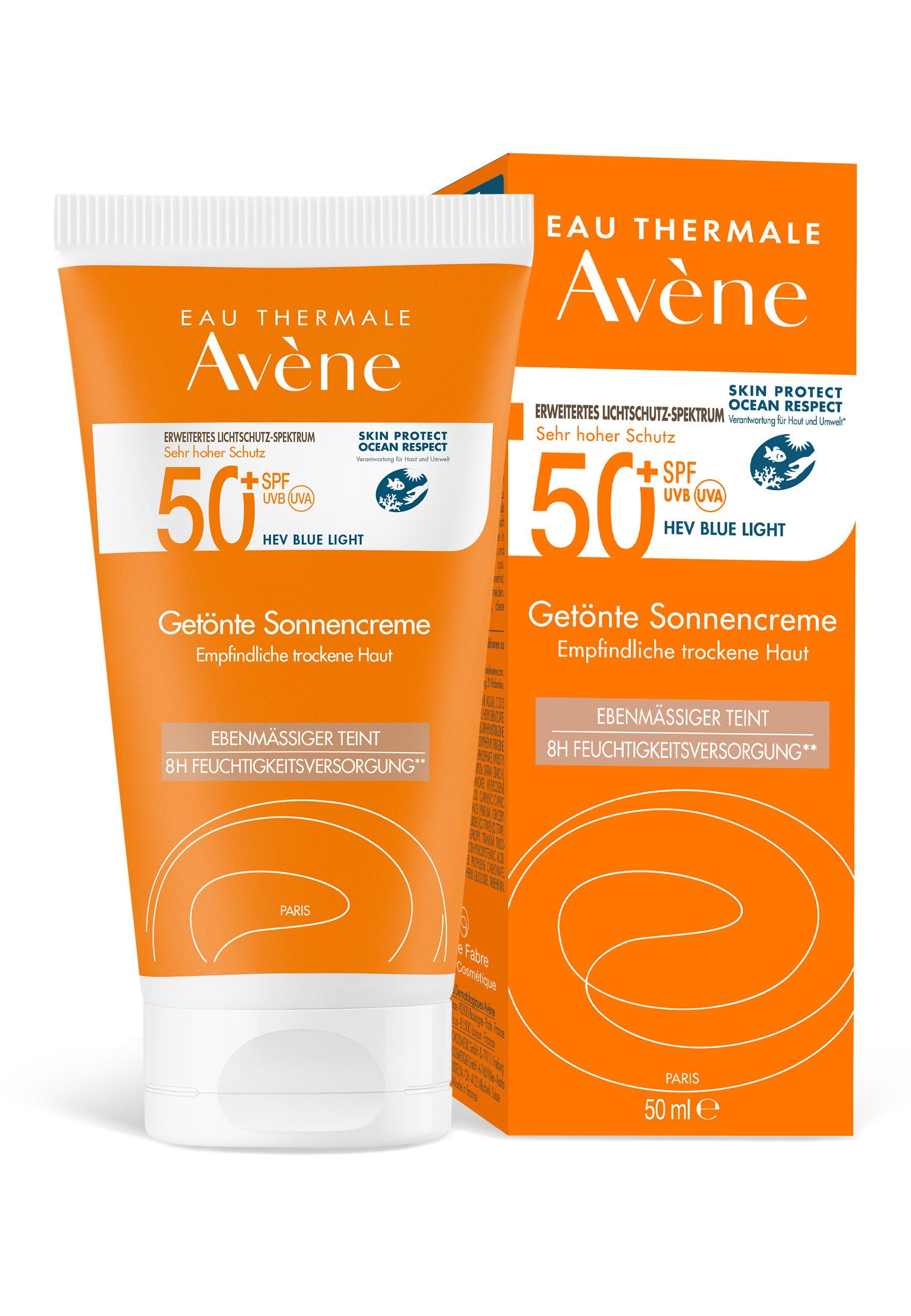 Avene Gesichtspflege Sonnencreme SPF 50+ getönt