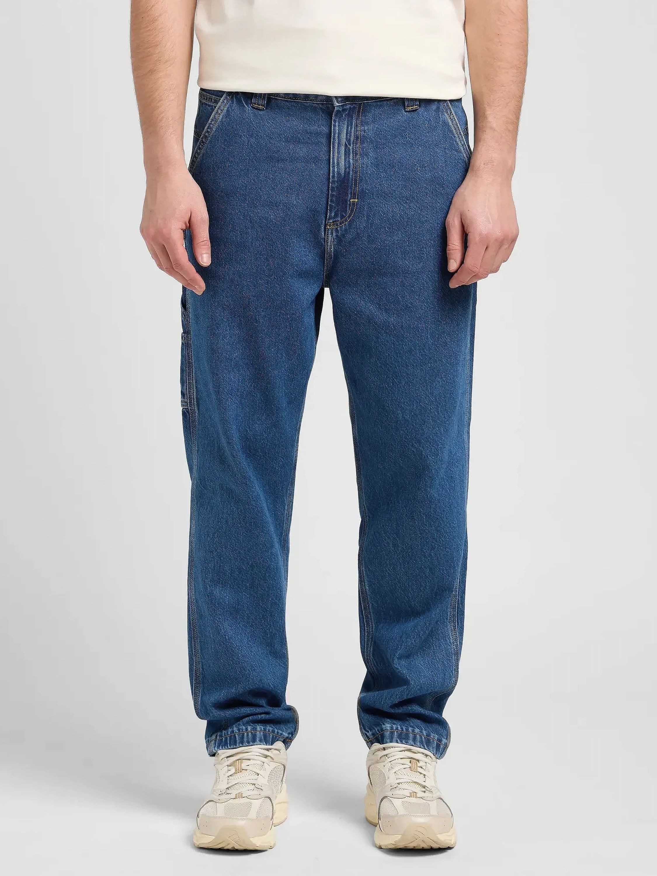 Lee® Tapered-fit-Jeans entspannte Passform - CARPENTER MID SHADE weiche Haptik, ohne Stretch