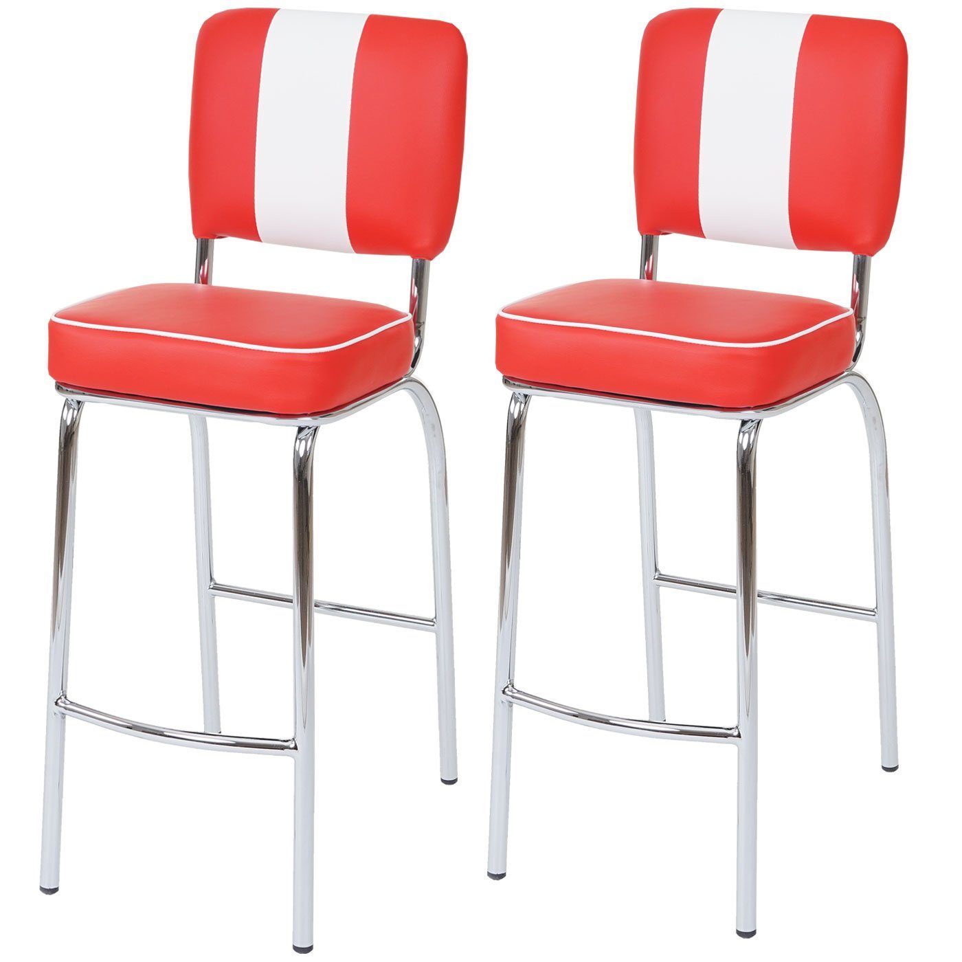 MCW Barhocker Akita-B-2 (Set, 2er), Bequeme Polsterung, Stabile Ausführung