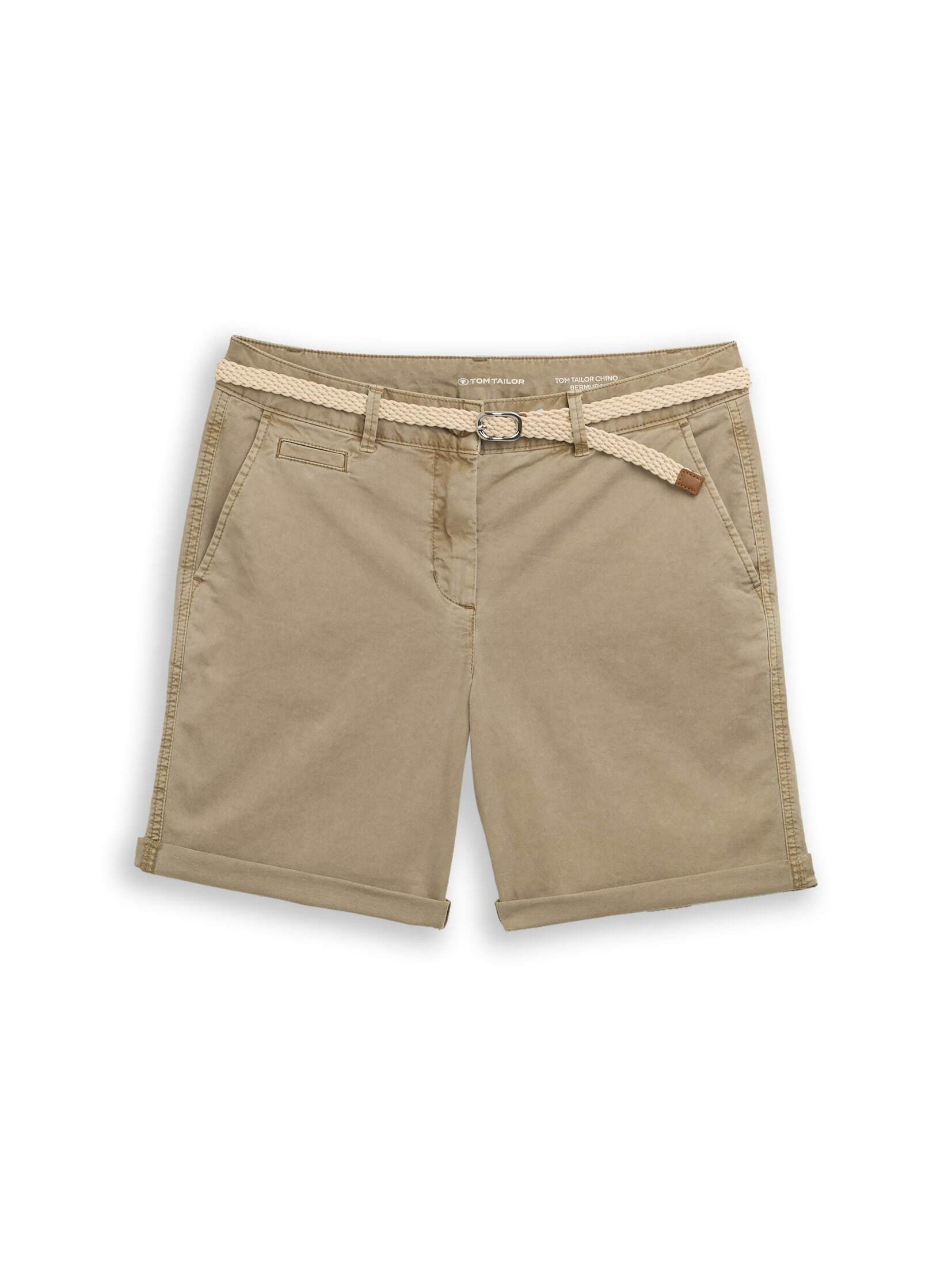 TOM TAILOR Bermudas Hosen & Chino Chino Bermuda Shorts mit Gürtel