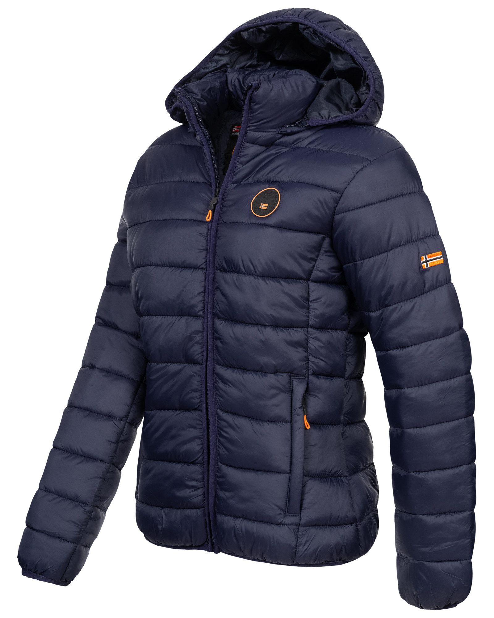 Geographical Norway Steppjacke Damen Winter Jacke Winterjacke Steppjacke Outdoor leicht Kapuzenjacke