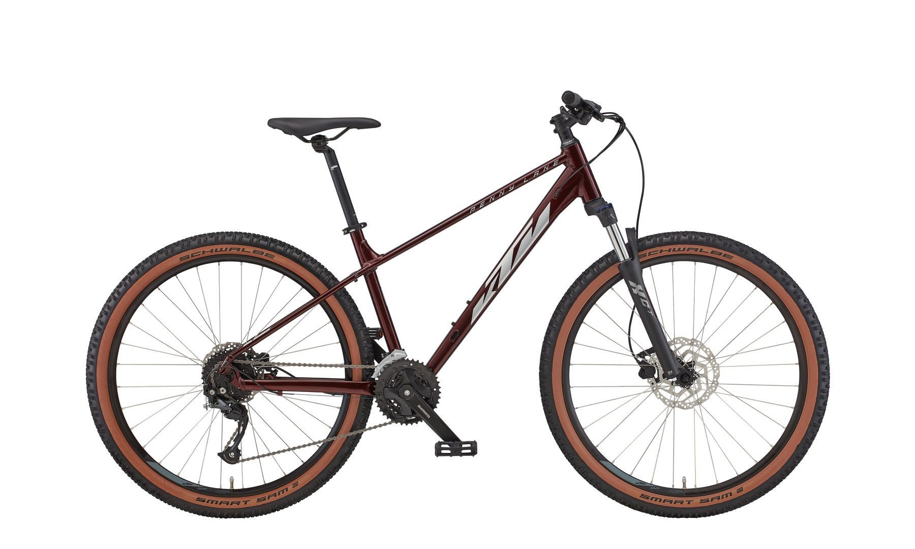KTM Mountainbike KTM Penny Lane 271 27,5'' rot 2025, 18 Gang Shimano Altus M2000-SGS shadow, Kettenschaltung