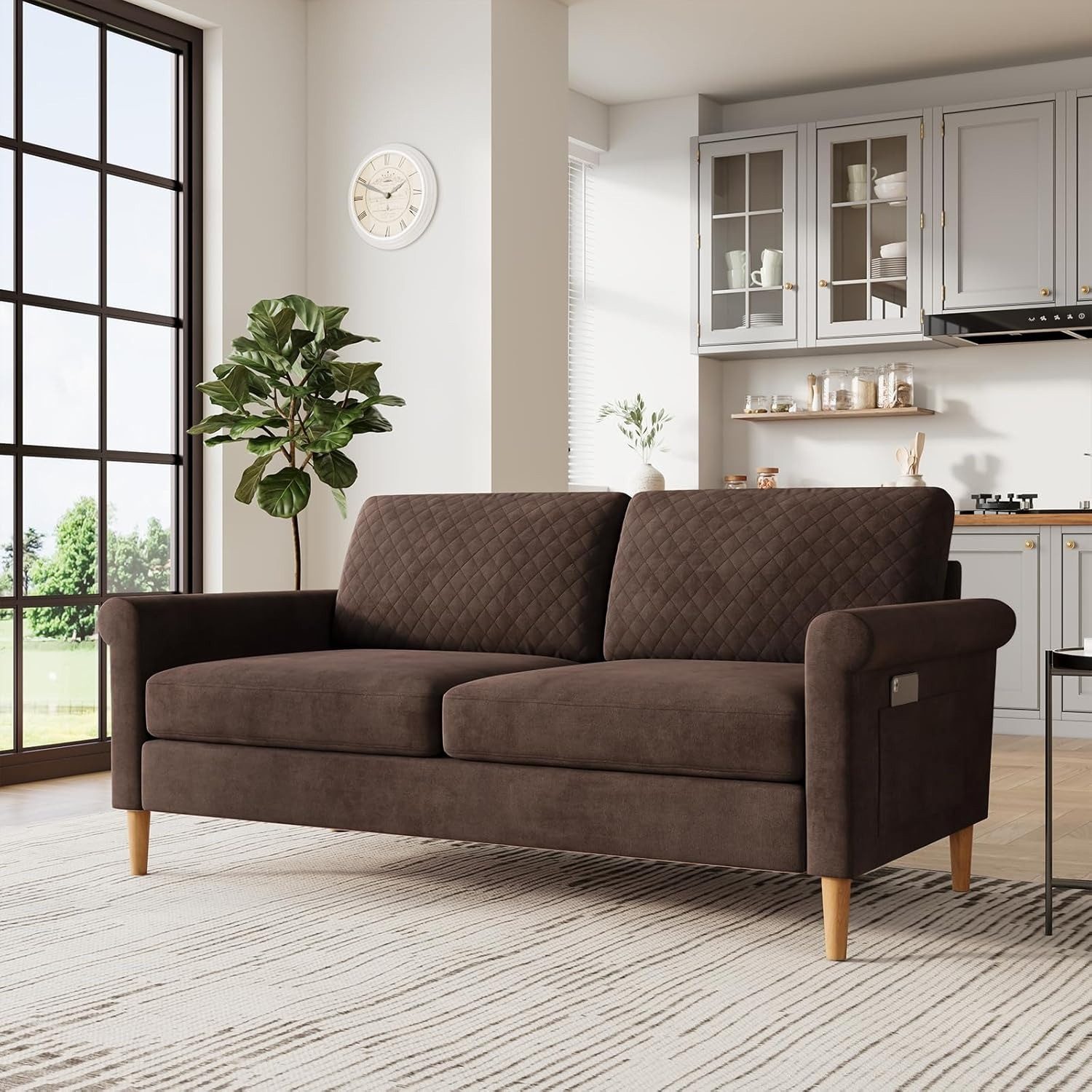 NAIMP 2-Sitzer Stoff Sofa 164cm mit günstig online kaufen
