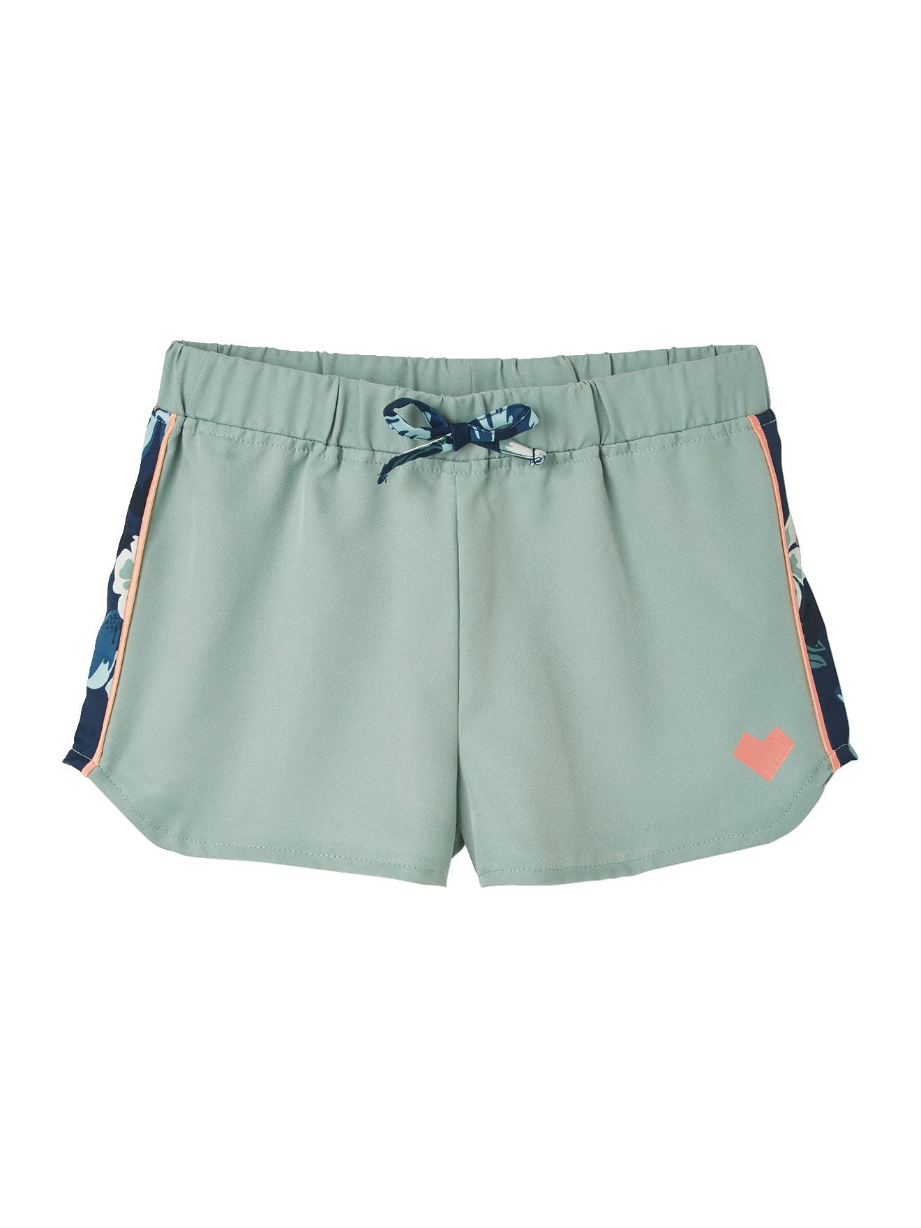 vertbaudet Shorts Mädchen Sport-Shorts mit geblümtem Einsatz