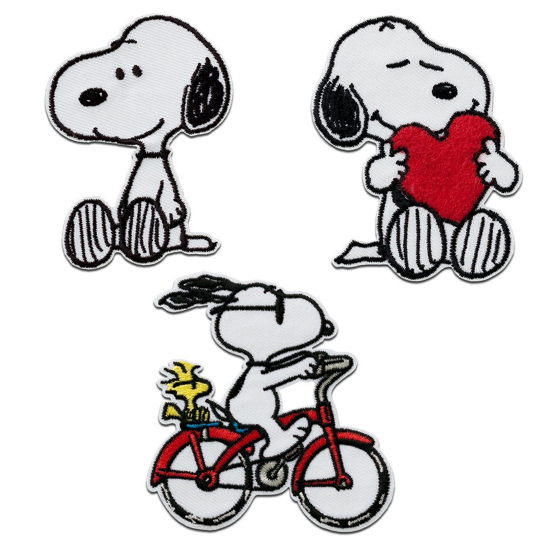 Mono-Quick Пластырь Bügelbild, Aufbügler, Applikationen, Patches, Flicken, zum aufbügeln, PES, NY, Snoopy Set 3 Stück