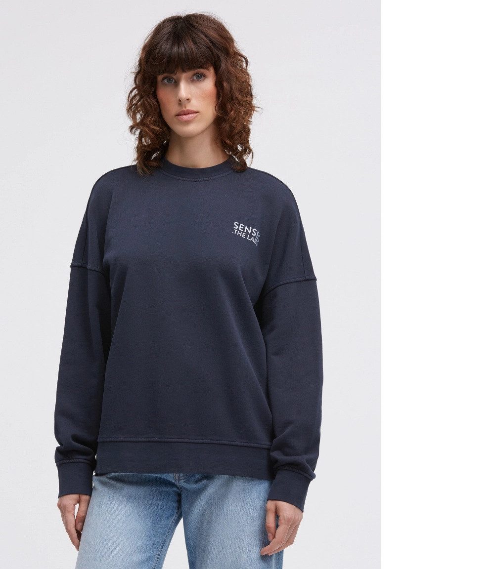 SENSES.THE LABEL Sweatshirt,Sweatshirt STAR:LIGHT mit gewaschener Optik und Backprint Print