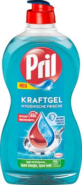 PRIL Kraftgel Zitrone & Hygienische Frische Geschirrspülmittel (Set, [2-St. 2x 450ml Handgeschirrspülmittel)