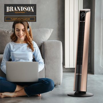 Brandson Turmventilator, Standventilator 108cm, Fernbedienung, 10° neigbar, Oszillation, 4 Modi