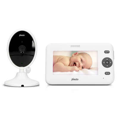 Alecto Video-Babyphone DVM-140, 1-tlg., Babyphone mit Kamera und 4.3"-Farbdisplay, Videoüberwachung, HD-Display, Temperaturanzeige, Rücksprechfunktion