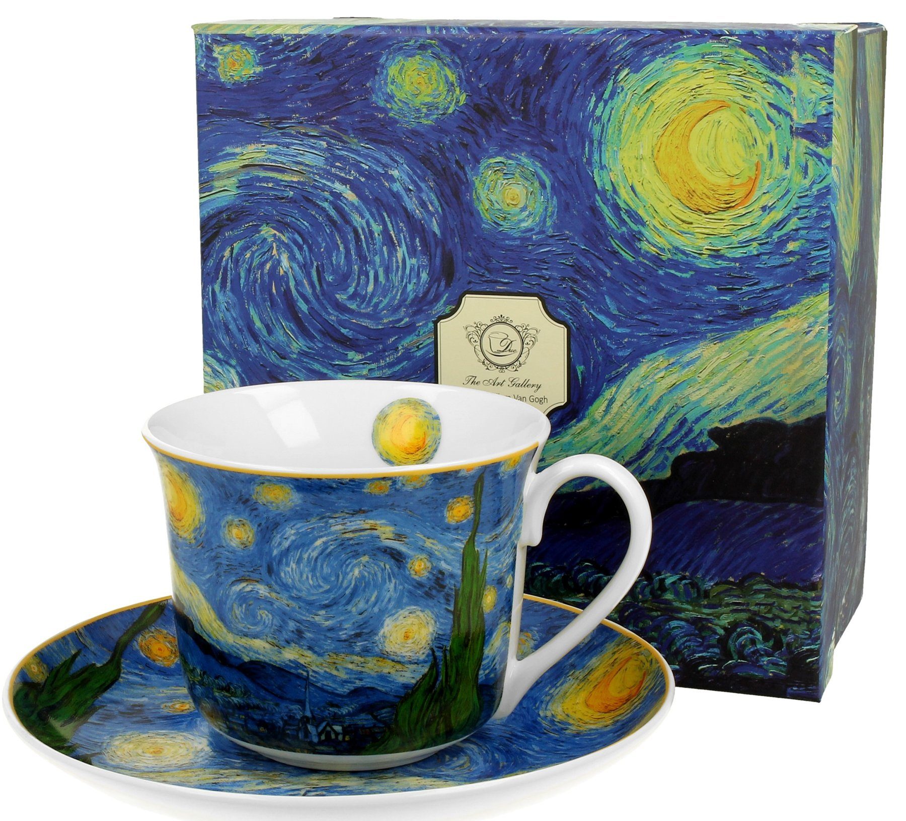 Dark-Desires Tasse Duo Tasse Set Nachtcafé van Gogh Künstler 400 ml | Tassen