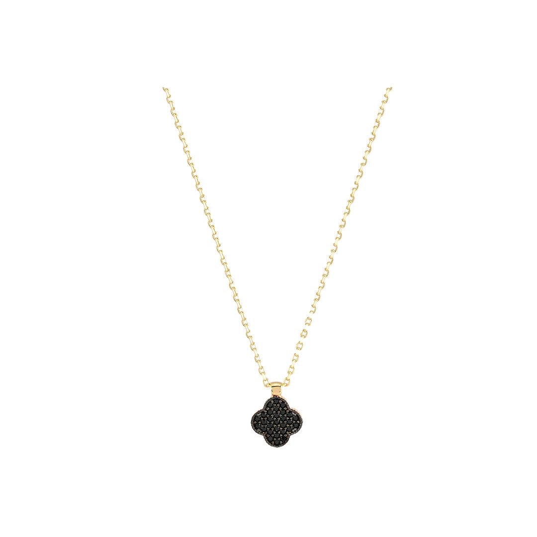Suzan Gold Kette mit Anhänger Noirleaf günstig online kaufen