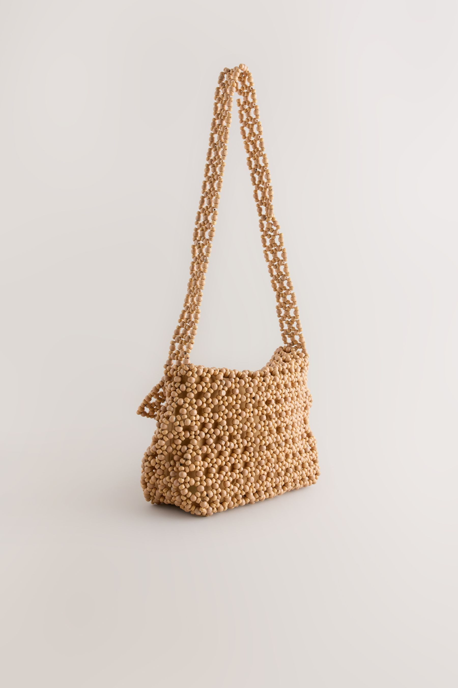 Next Schultertasche Perlenbestickte Schultertasche aus 100 % günstig online kaufen