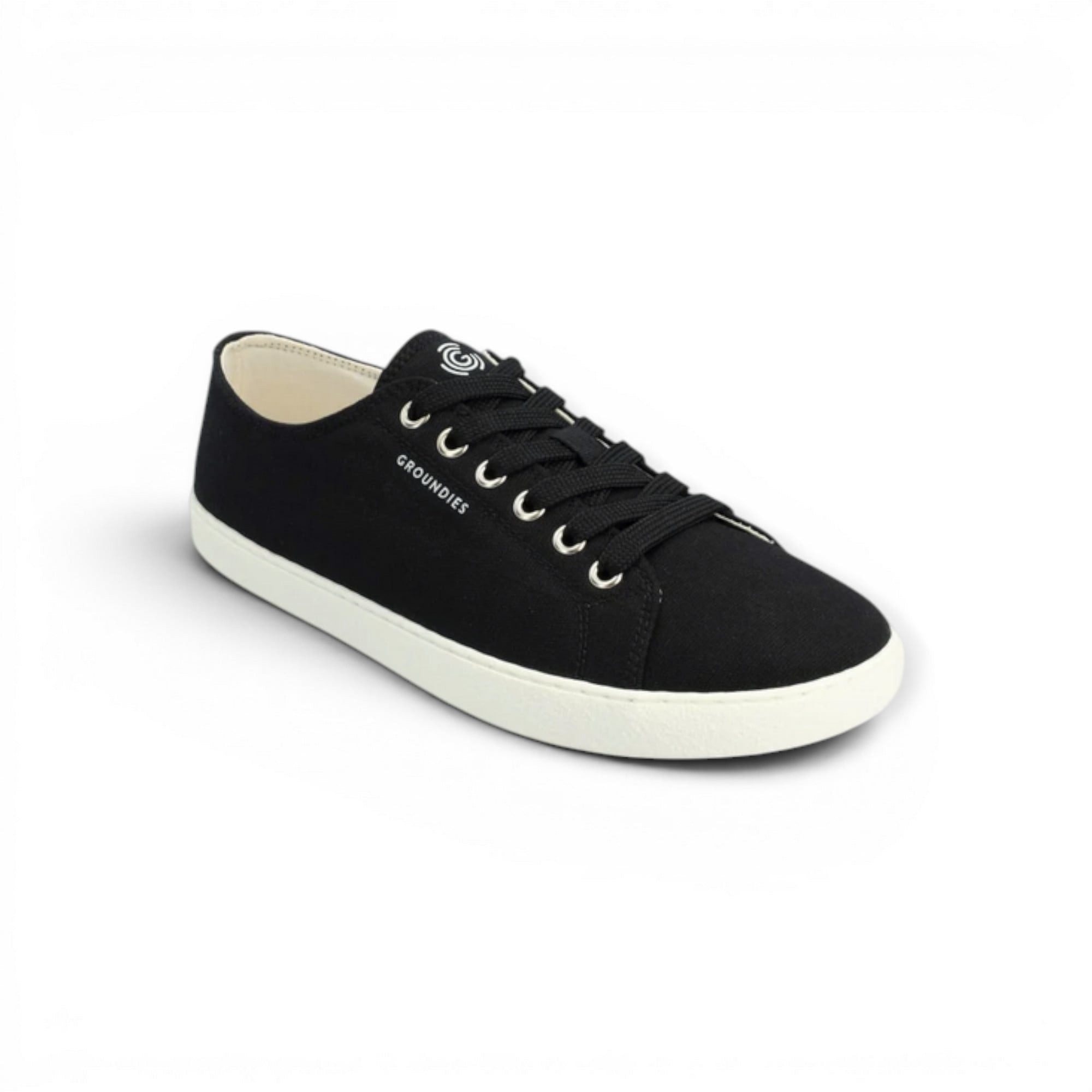 GROUNDIES Lima (Zero Drop, Bio-Baumwolle) schwarz Damen Sneaker