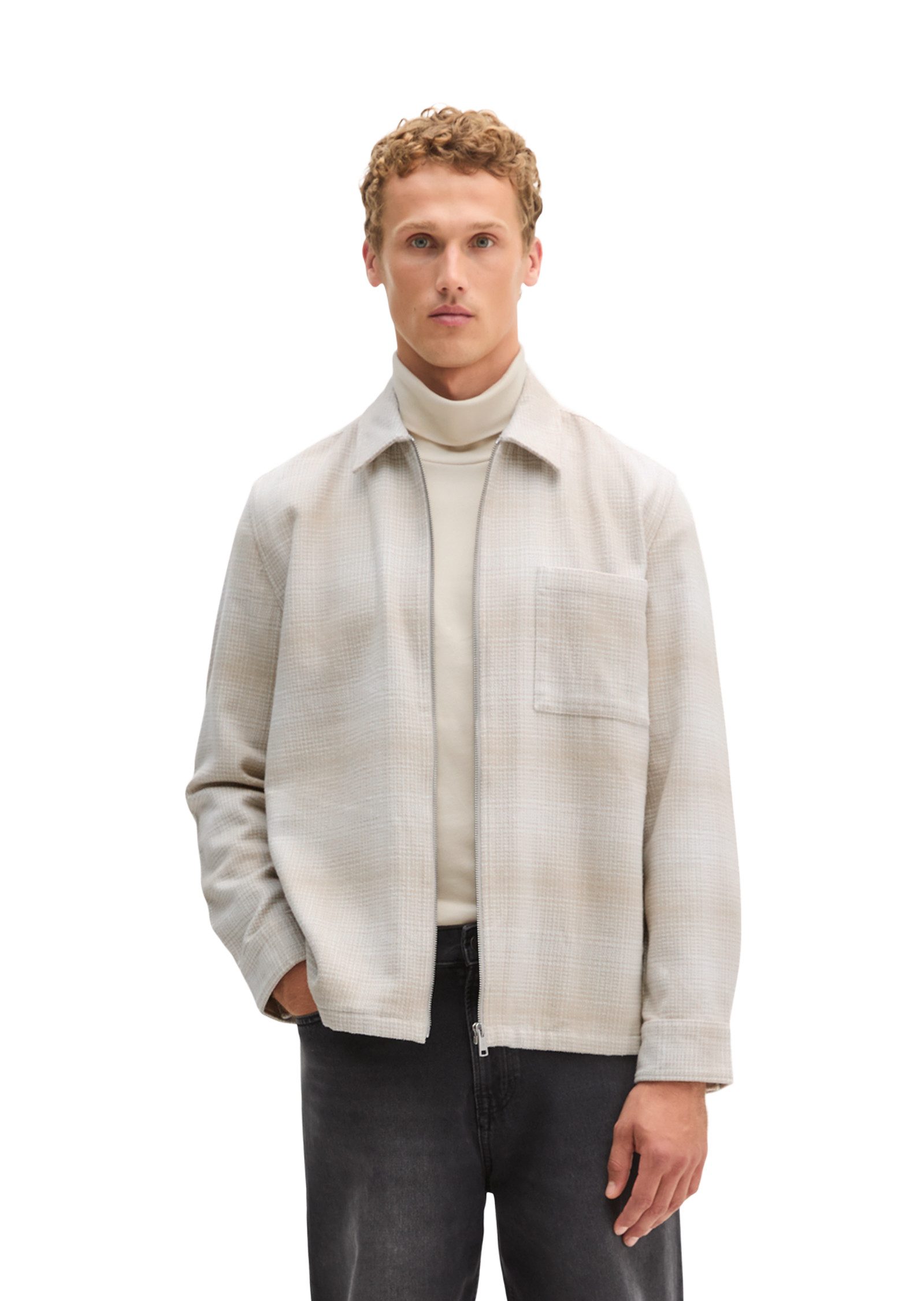 Marc O'Polo Kurzjacke aus garngefärbter Bio-Baumwolle