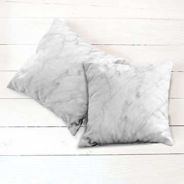 Kissenbezüge Modern Accent Doppelseitiger Digitaldruck, Abakuhaus (2 Stück), Marmor Carrara Organic Tile