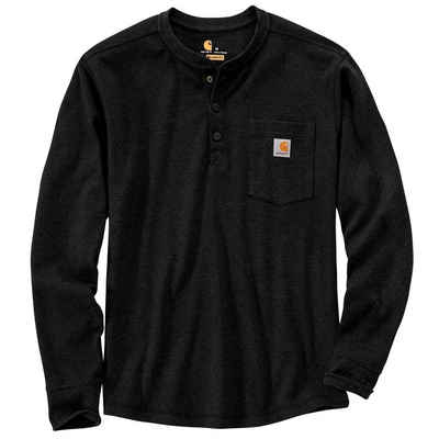 Carhartt Sweatshirt Carhartt Herren Sweatshirt Relaxed Fit Heavyweight Long-Sleeve Henley Pocket Thermal Shirt