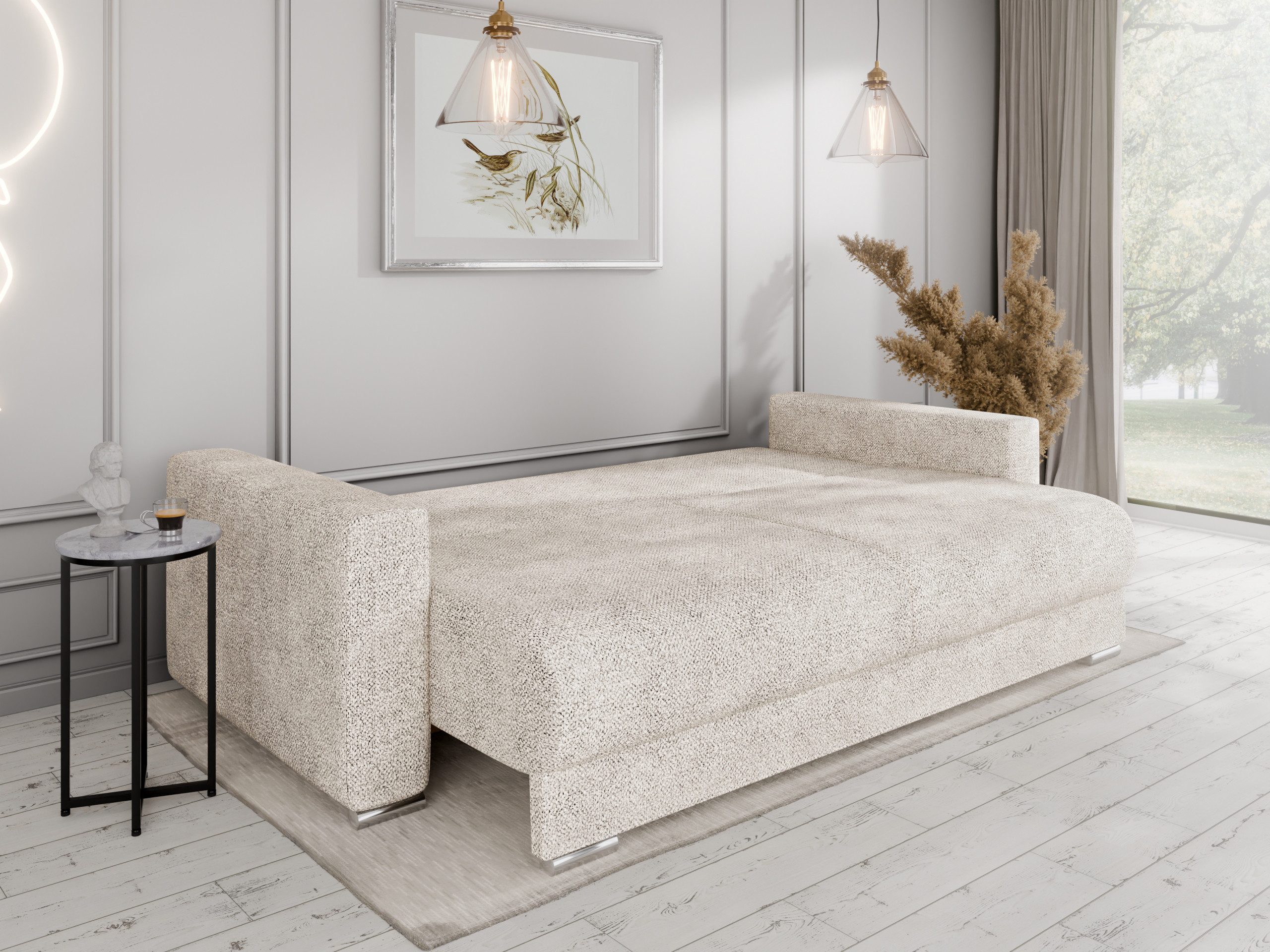 Homesy Schlafsofa CALMA Schlafsofa mit Bettkasten 3-Sitzer modernen Stil – Bild 3 von 5