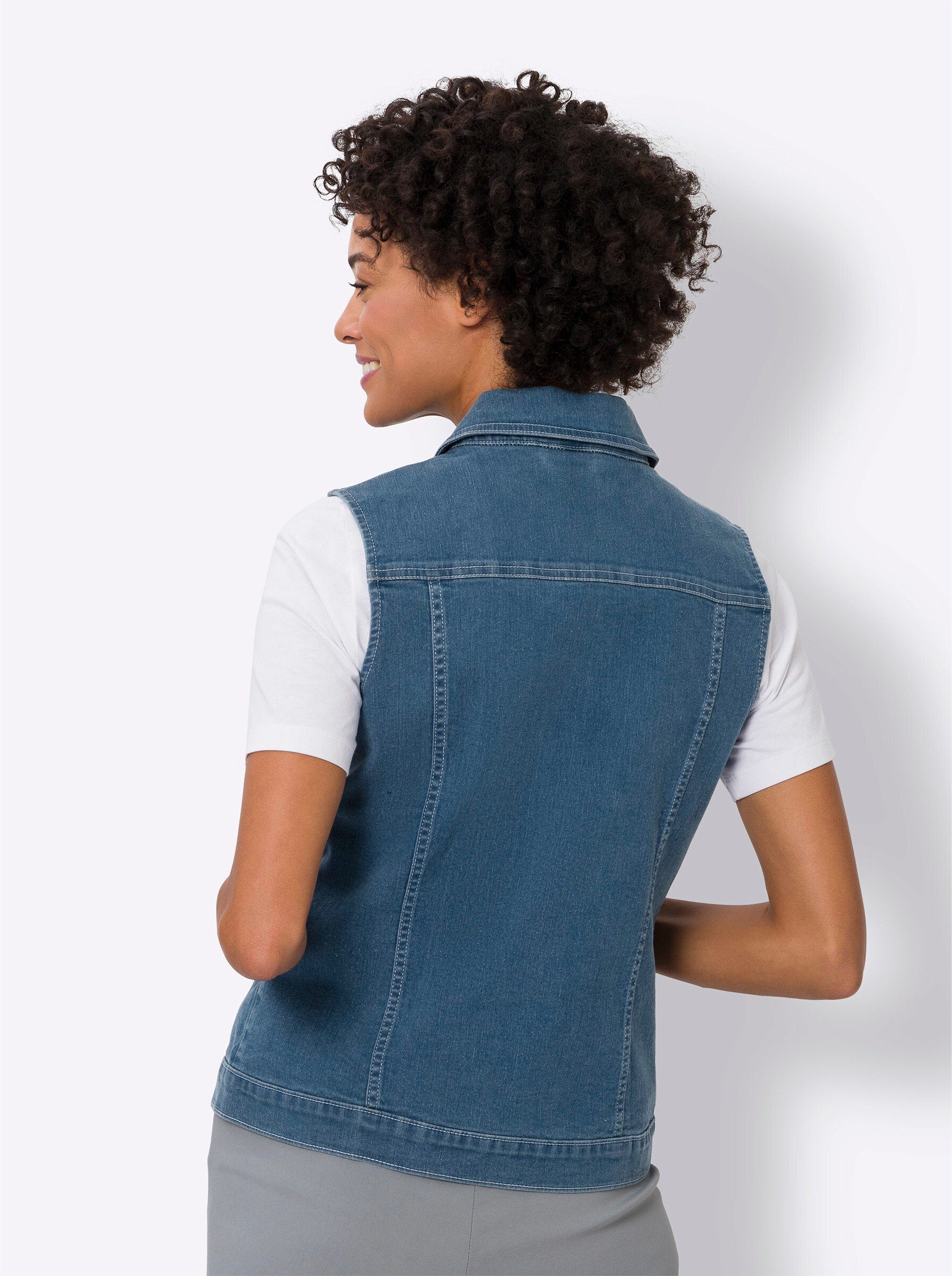 Sieh an! Jerseyweste Jeansweste günstig online kaufen