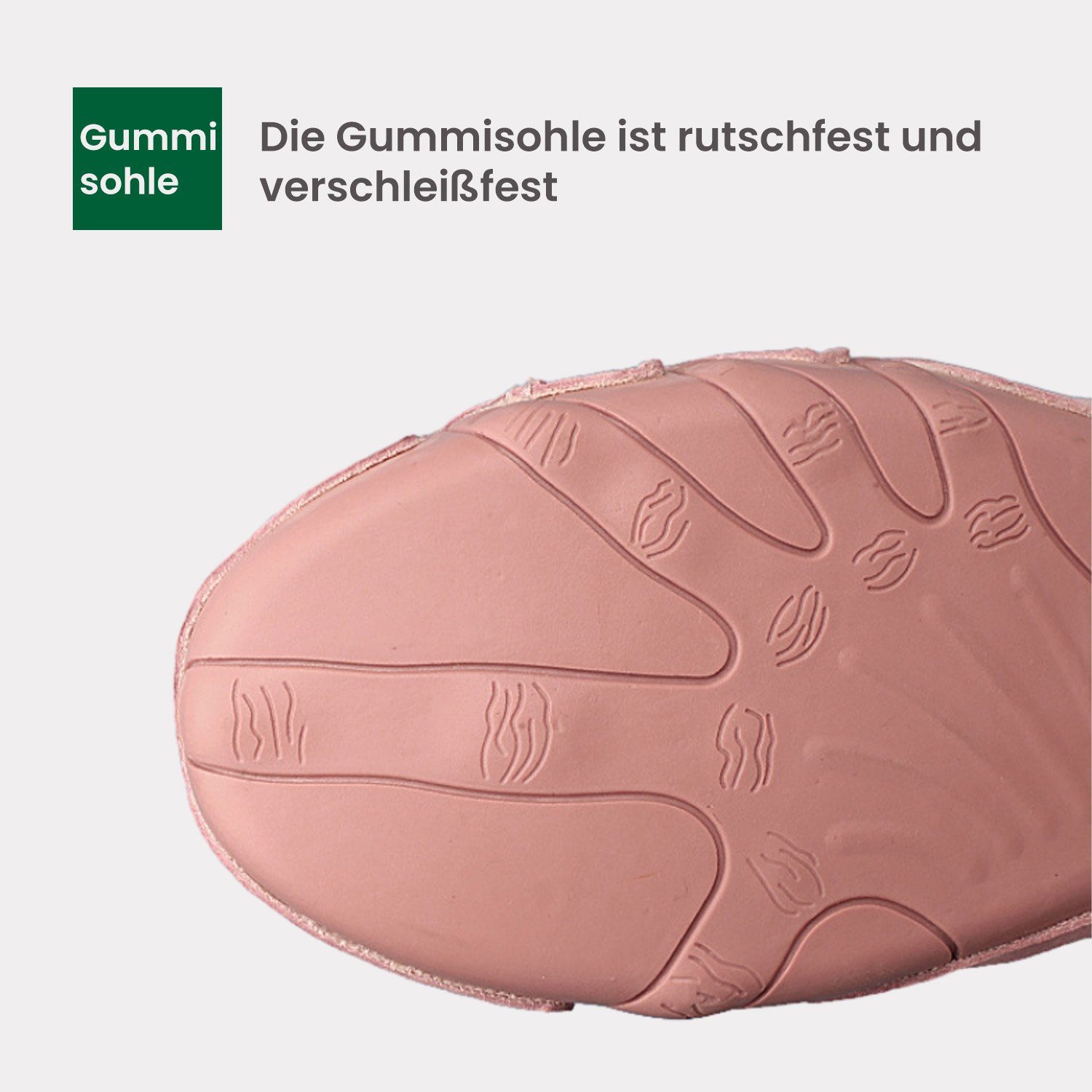 Daisred Wildleder-Sneaker für Damen Rutschfestes Rosa Laufschuhe Barfußschuh Low-Top