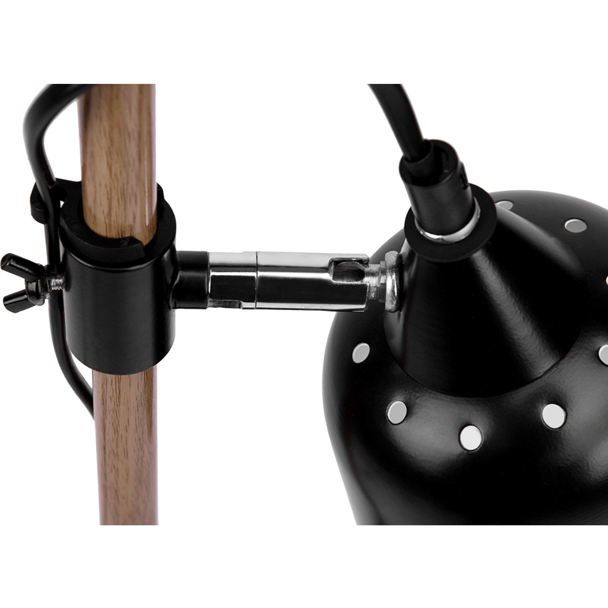 Konsimo 3,6m, Stehleuchte 150cm, Skandinavischer PLISO Stehlampe E14 Leuchtmittel, ohne schwarz Stil