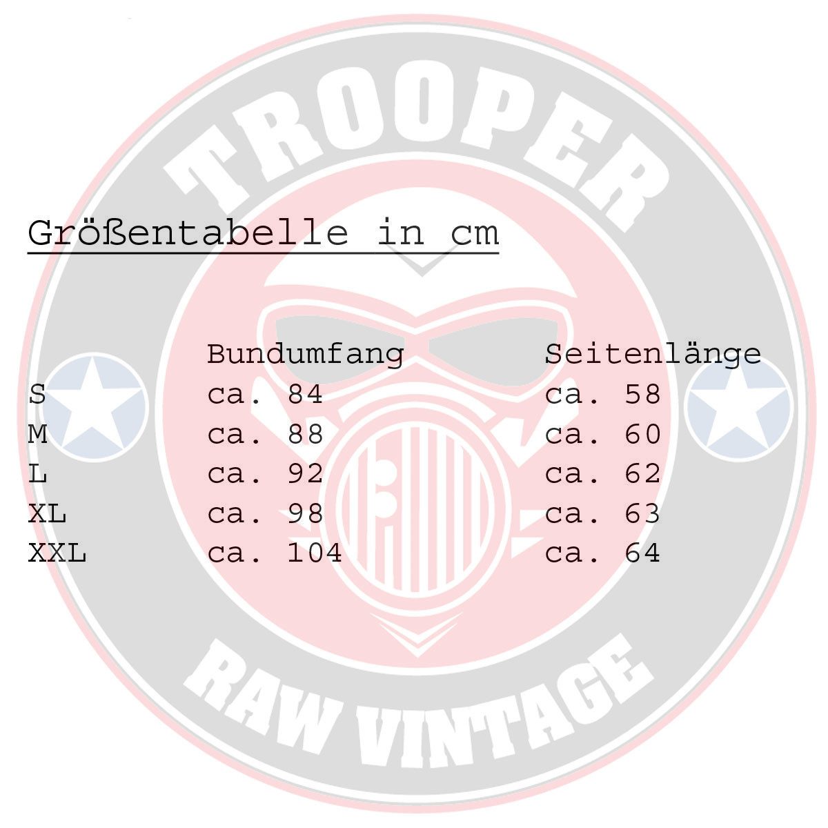 Trooper Cargoshorts Vintage Bermuda Baumwolle Sommer Shorts Kurze Hose Army knielang