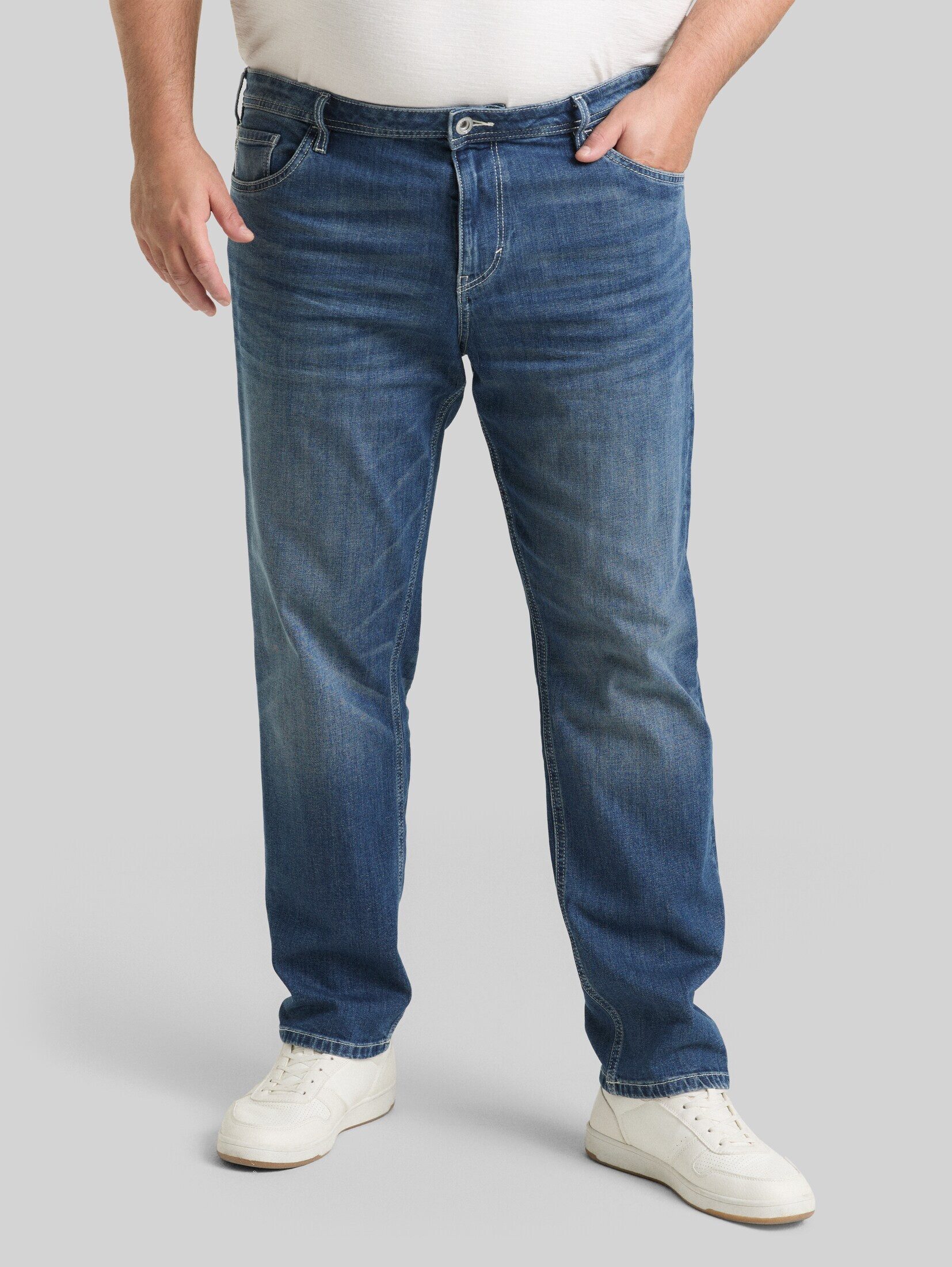 TOM TAILOR PLUS Regular-fit-Jeans Jeanshosen Plus Size - TTPLUS REGULAR Jeans mit Stretch
