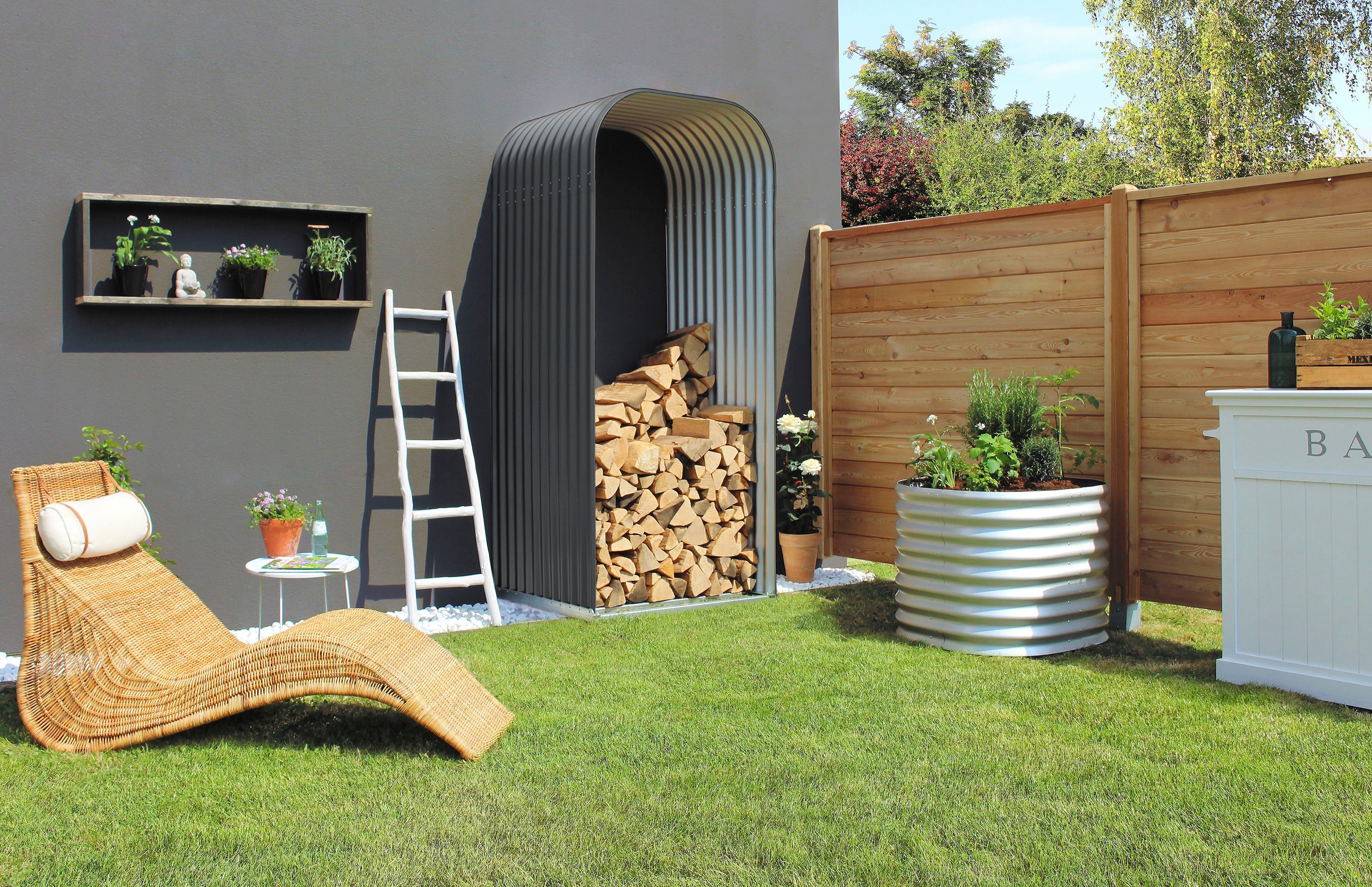 Vitavia Kaminholzregal Lignum 858, hoch, BxTxH:99,1x85,8x223,1 cm, BxTxH: 99x86x223 cm