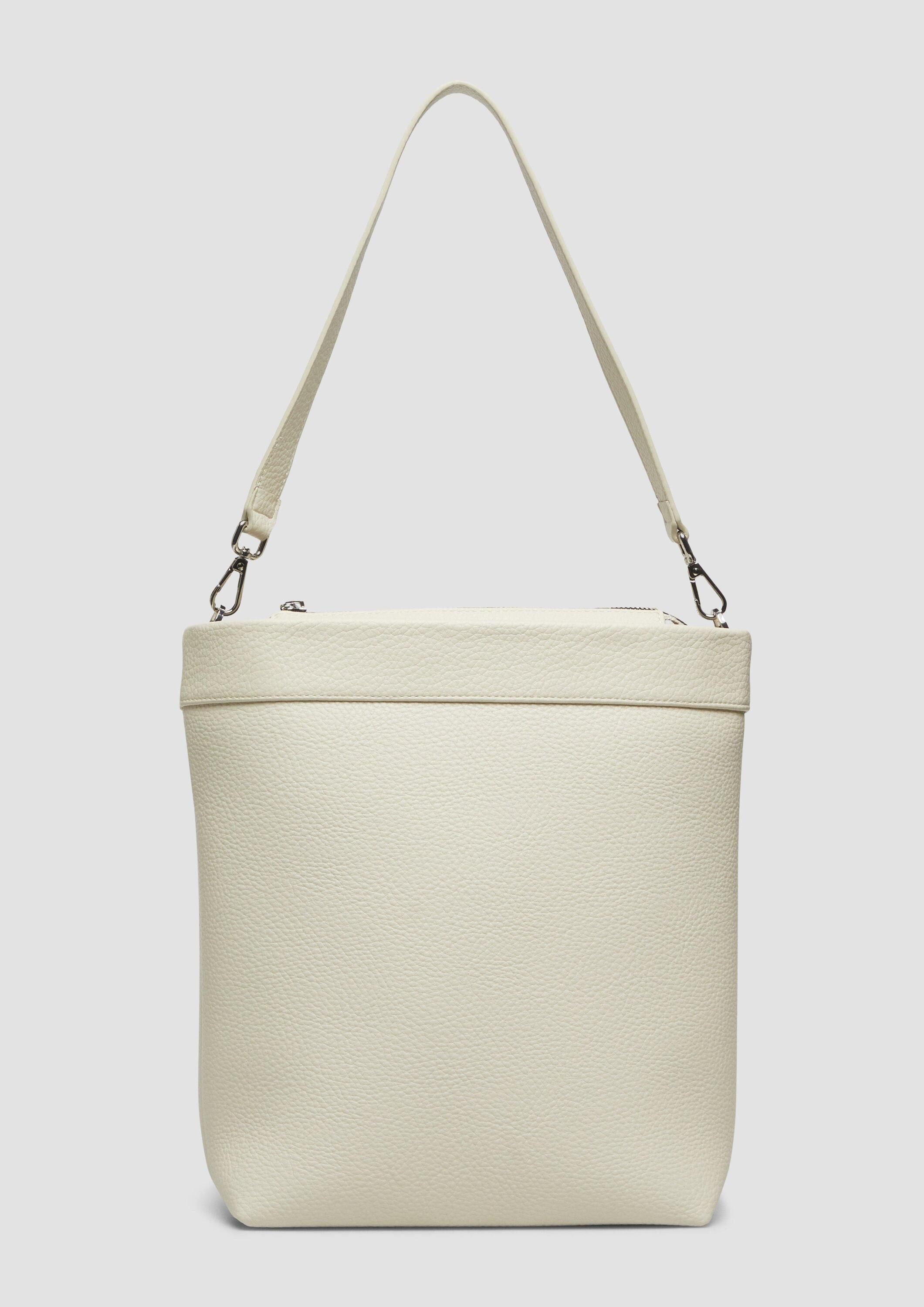 s.Oliver Schultertasche Tasche, Hobo-Bag in Leder-Optik mit abnehmbarem Schultergurt