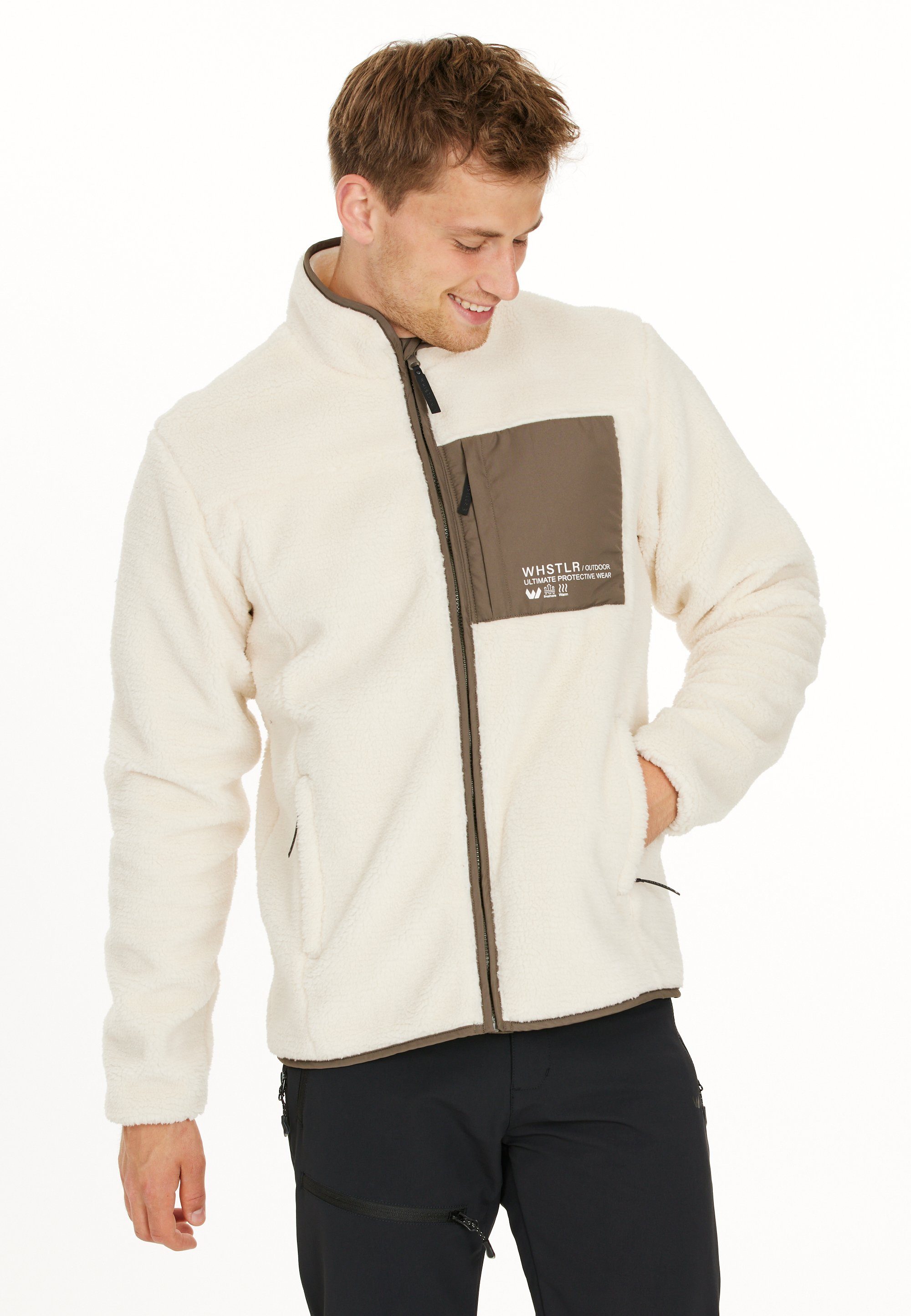 WHISTLER Fleecejacke Sprocket aus atmungsaktivem Material hellbeige