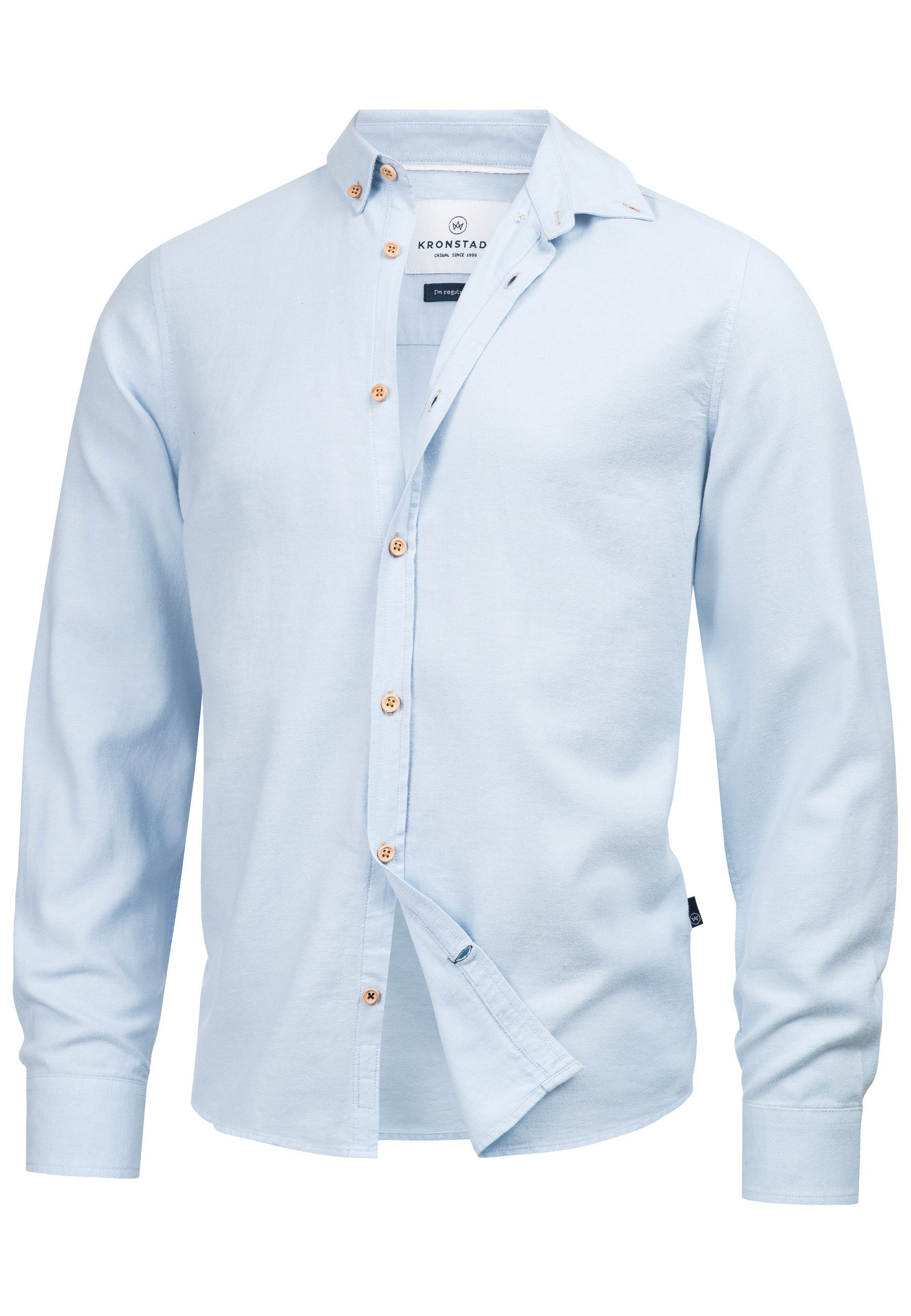 Kronstadt Langarmhemd Herren KSJohan Diego Herrenhemd Langarm aus 100% Baum günstig online kaufen