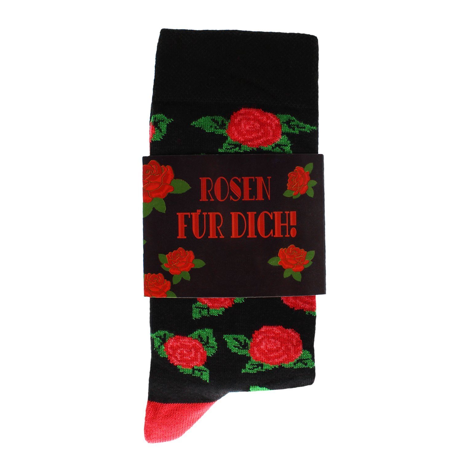 Chili Lifestyle Freizeitsocken ROSE Lustige Socken mit Spruch Banderole als Geschenksocken (Paar, 1-Paar, Mit Spruchbanderole) Weichbund ohne Gummidruck