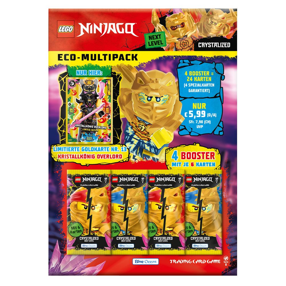LEGO® Sammelkarte LEGO Ninjago Serie 8 NEXT LEVEL Trading Cards 1 Multipack (Zufall)