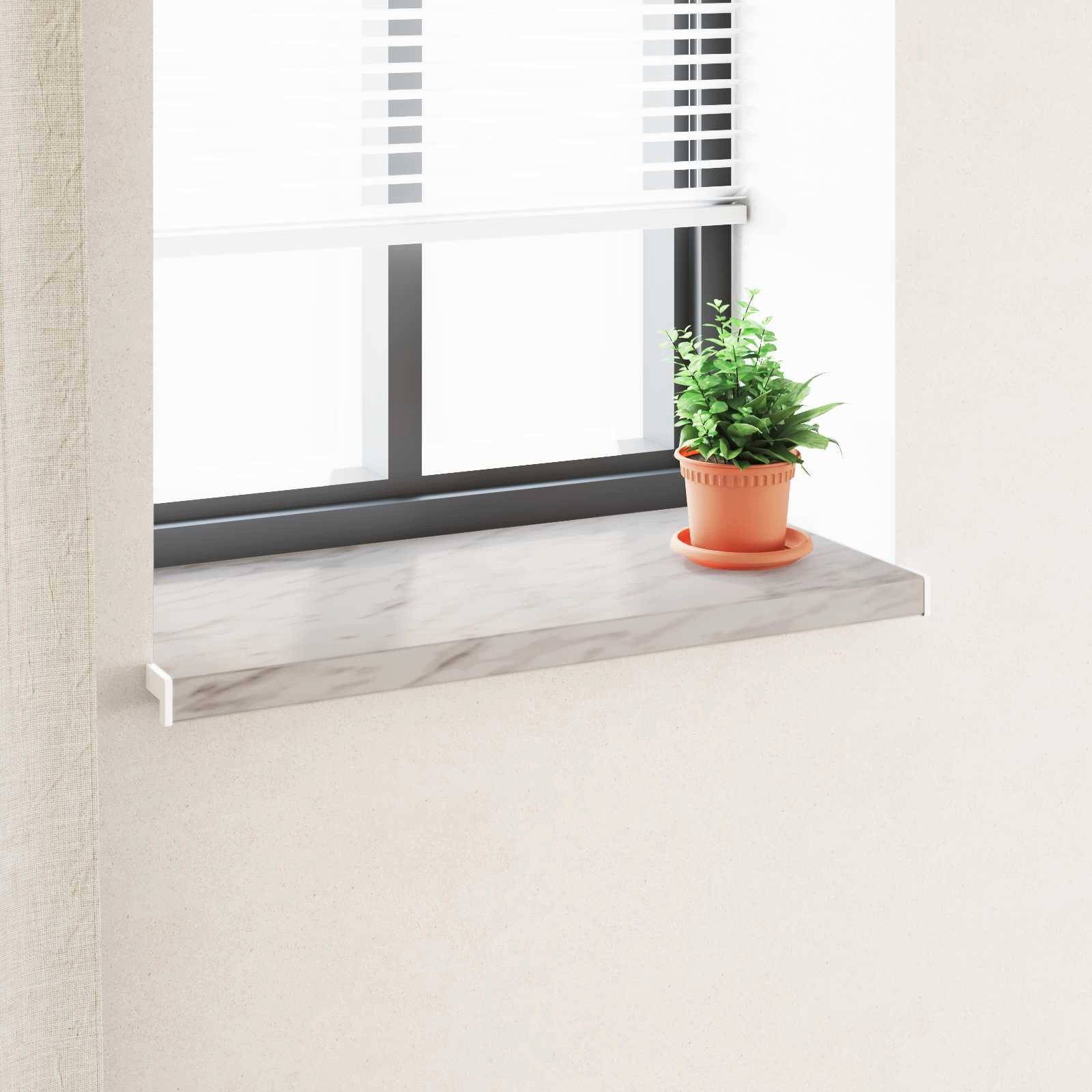 vidaXL Fensterbank Fensterbank Marmorstruktur 80 x 40 x 4,5 cm PVC