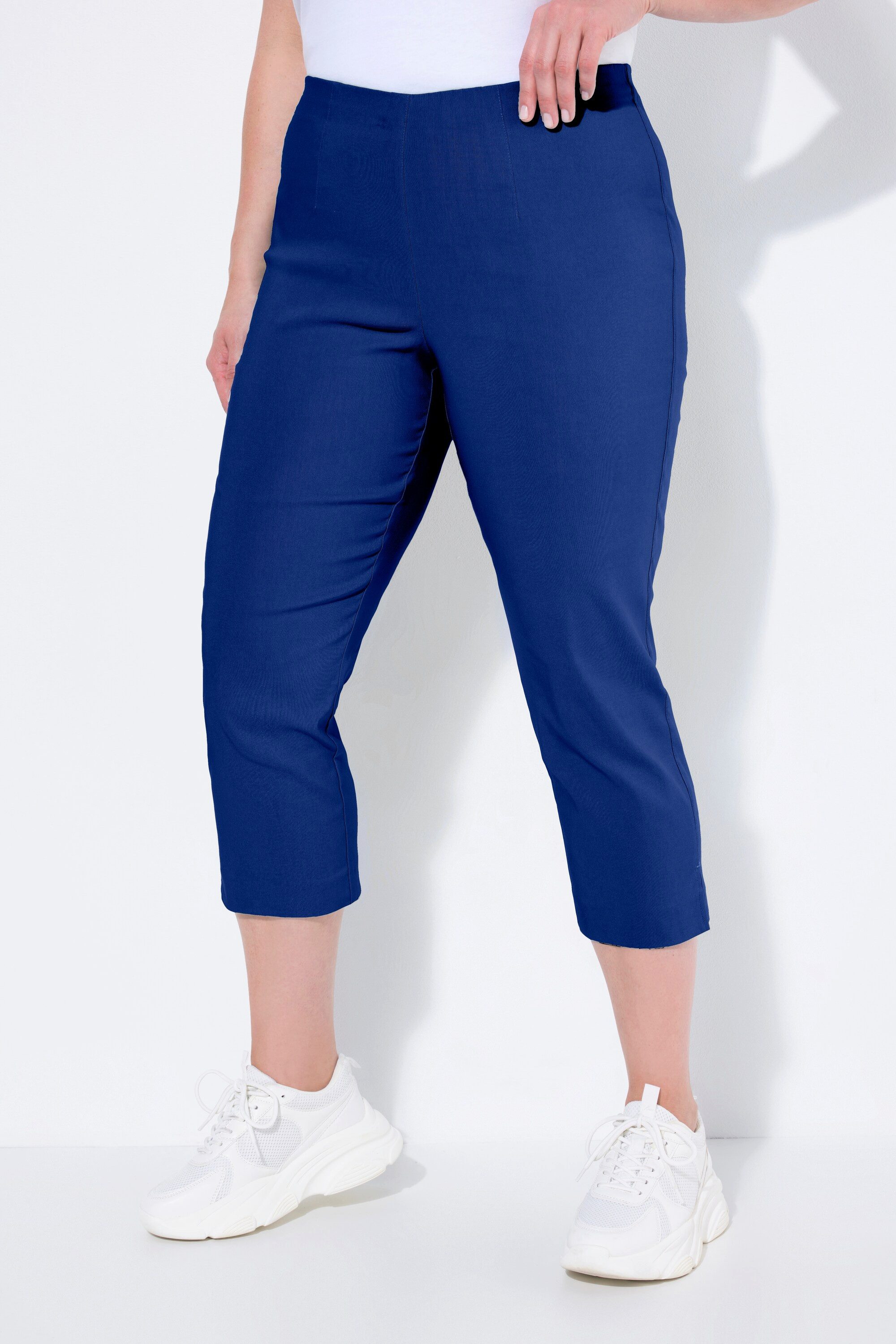 Ulla Popken Funktionshose Bengalinhose wadenlang Elastikbund Stretch