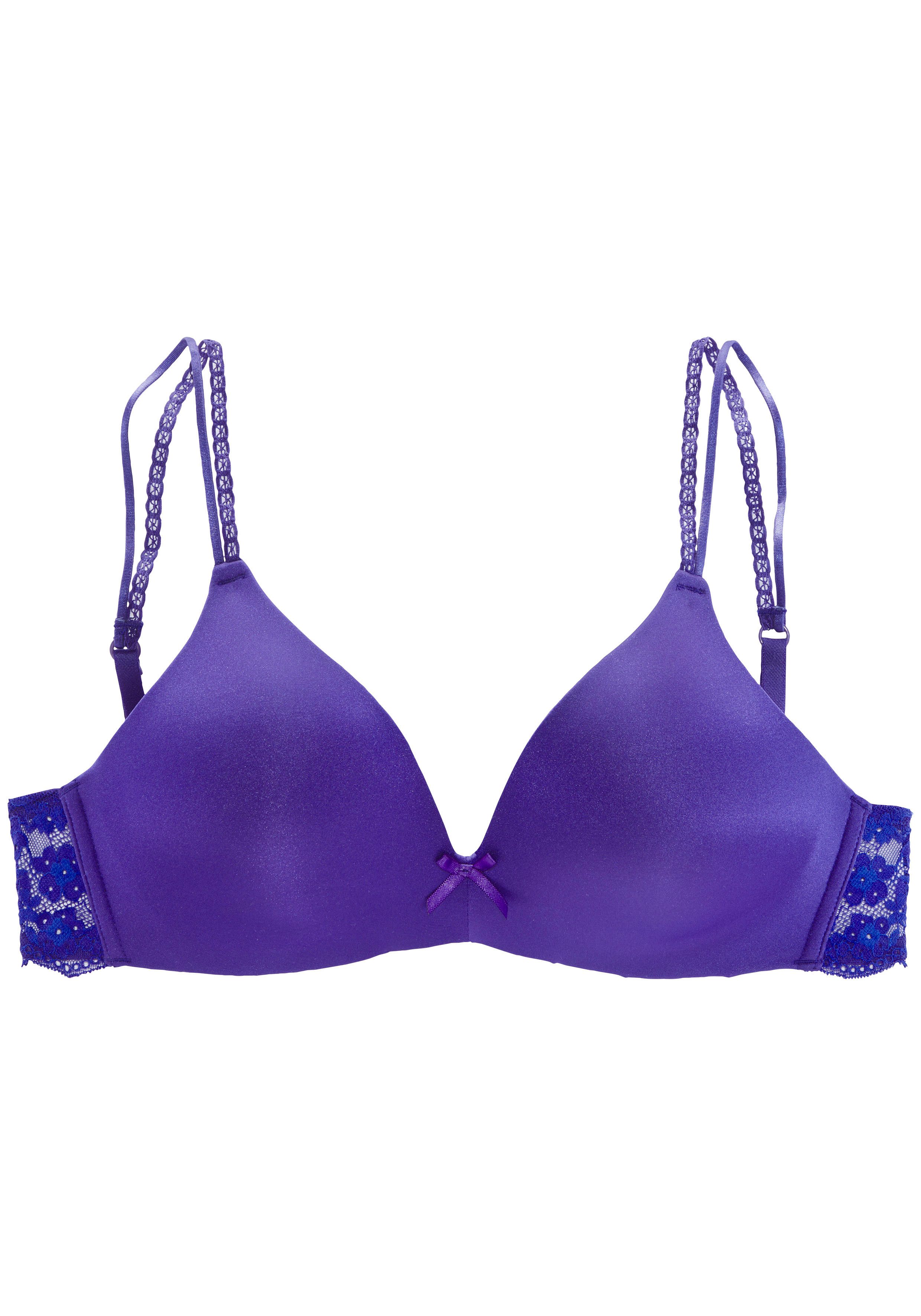 Vivance by Lascana Bralette-BH Anisa (ohne Bügel) mit Push-up-Kissen und Spitzenrücken, sexy Dessous
